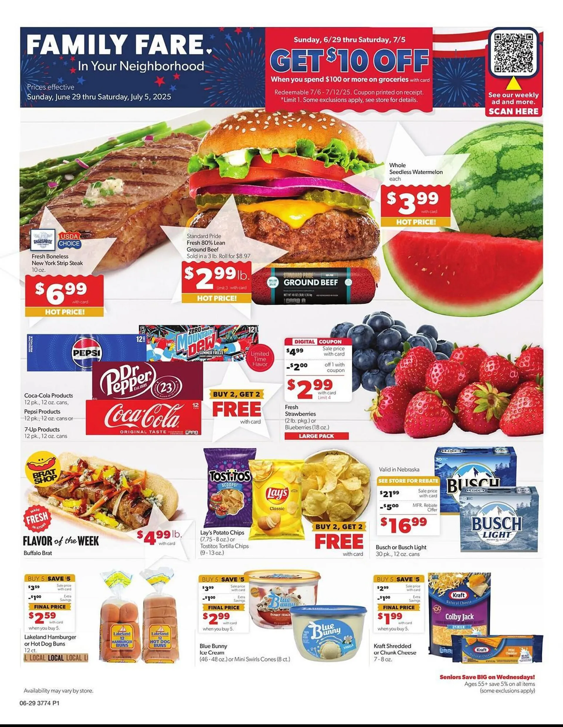 Weekly ad Family Fare Weekly Ad from June 29 to July 5 2025 - Page 1