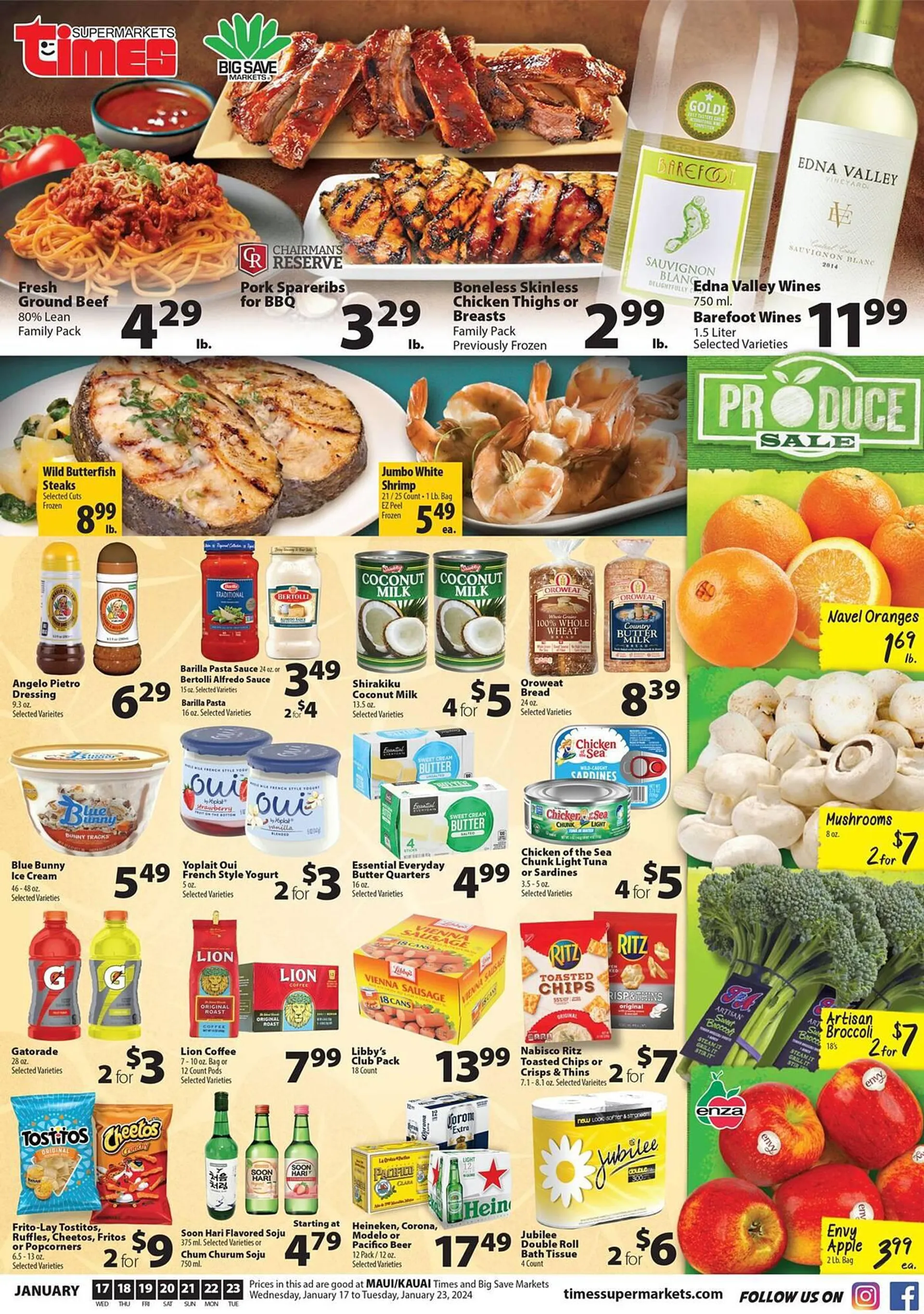 Weekly ad Times Supermarkets Weekly Ad from January 17 to January 23 2024 - Page 1