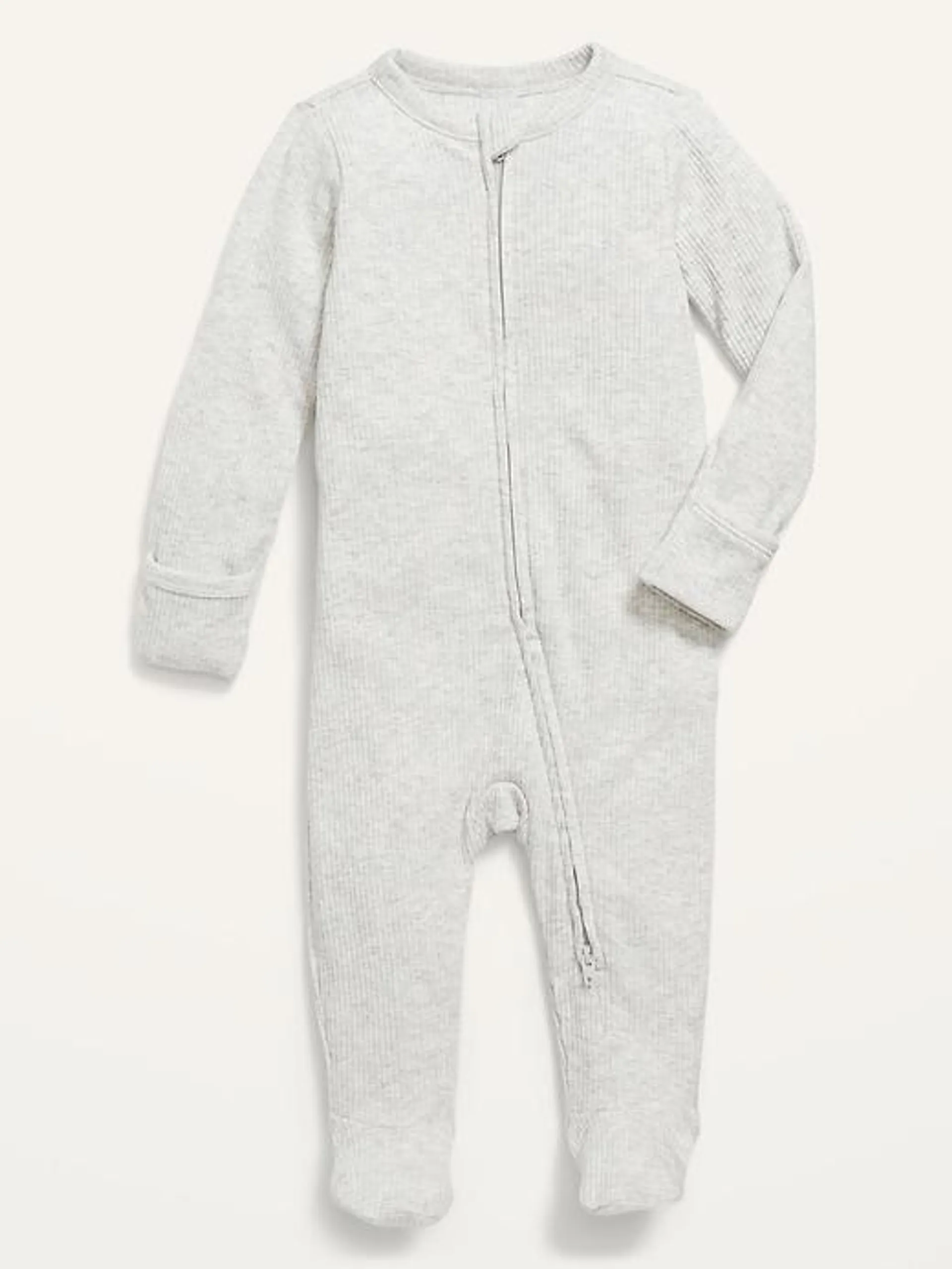 Unisex Sleep & Play Rib-Knit Footed One-Piece for Baby