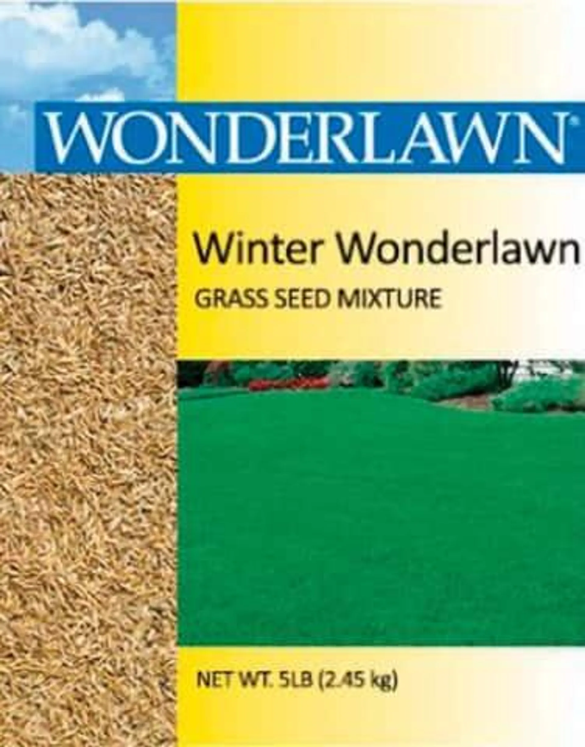 Barenbrug Winter Wonderlawn Italian/Perennial Ryegrass Partial Shade/Sun Grass Seed 5 lb