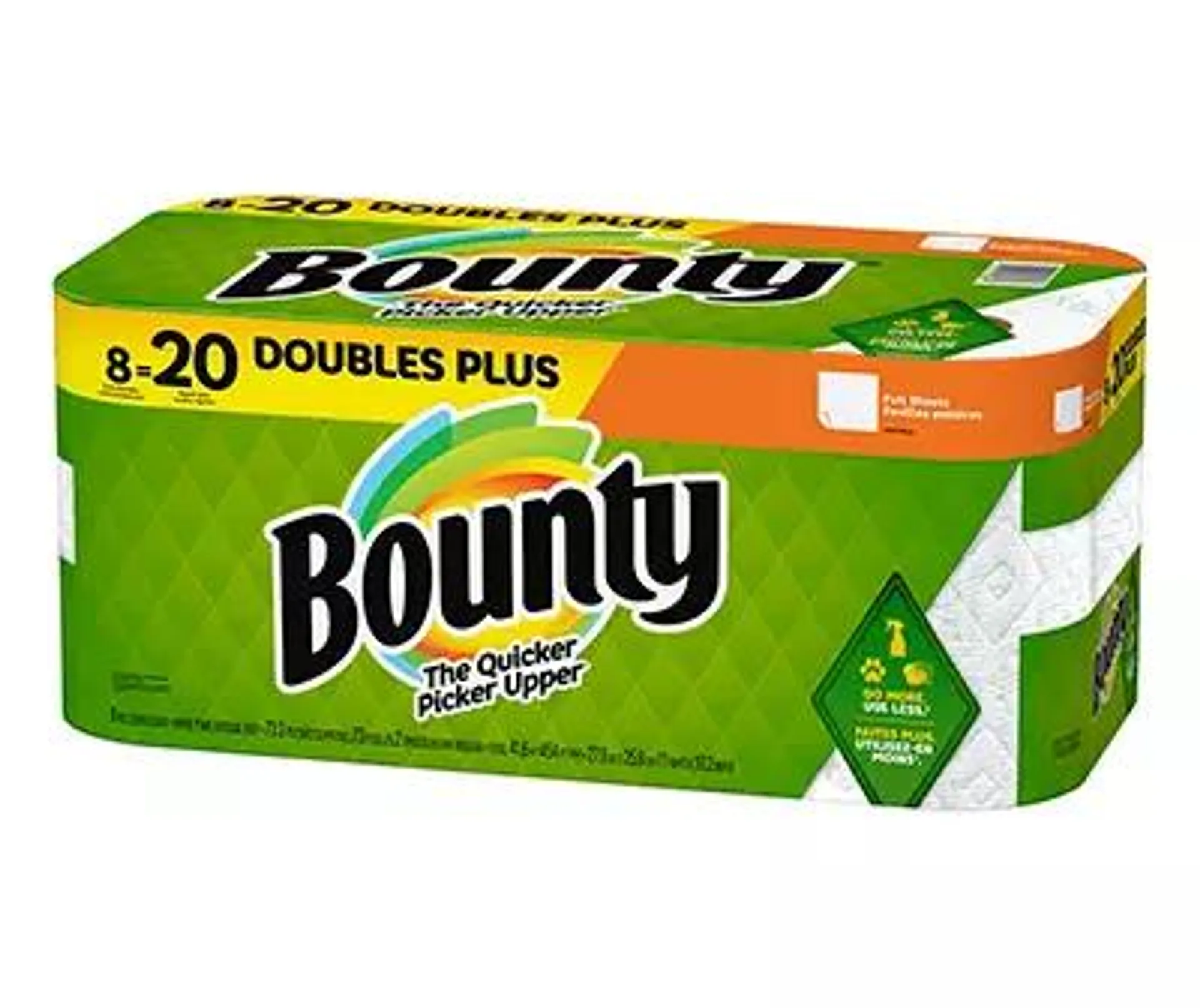 Full Sheet Paper Towels, White, 8 Double Plus Rolls = 20 Regular Rolls, 8-Count