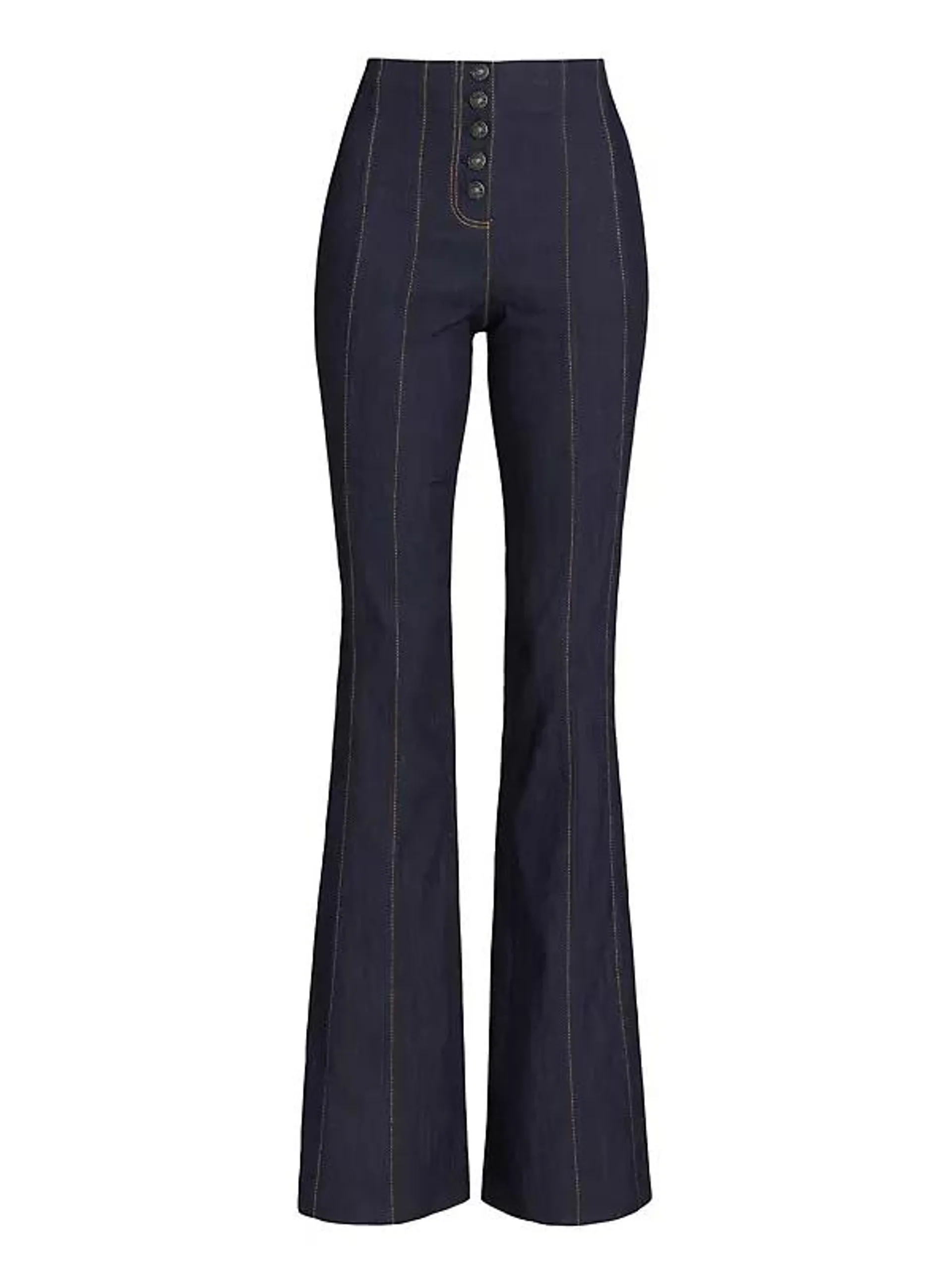 Carolina Seamed Flared Jeans