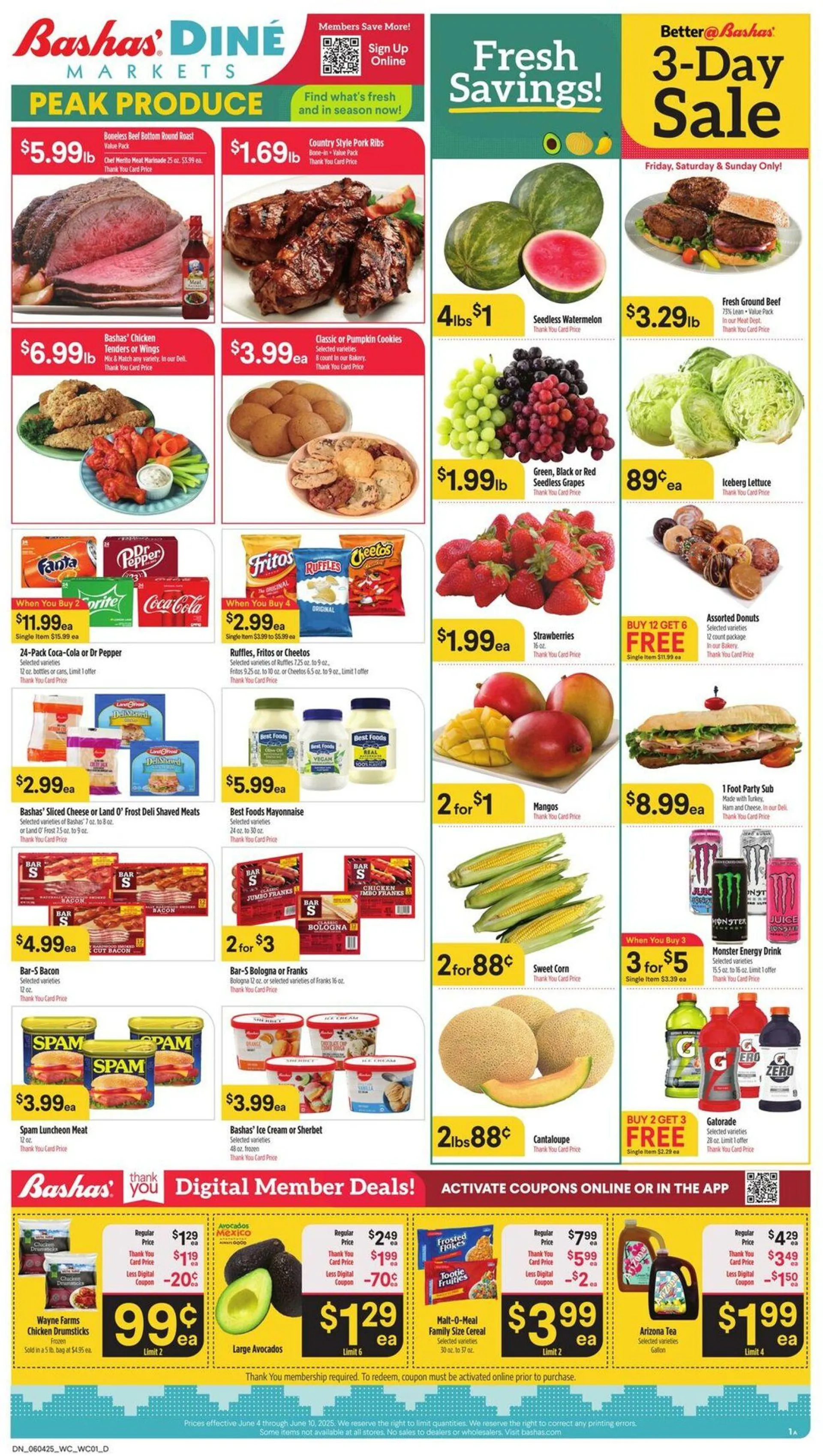 Weekly ad Bashas Current weekly ad from June 4 to June 10 2025 - Page 1