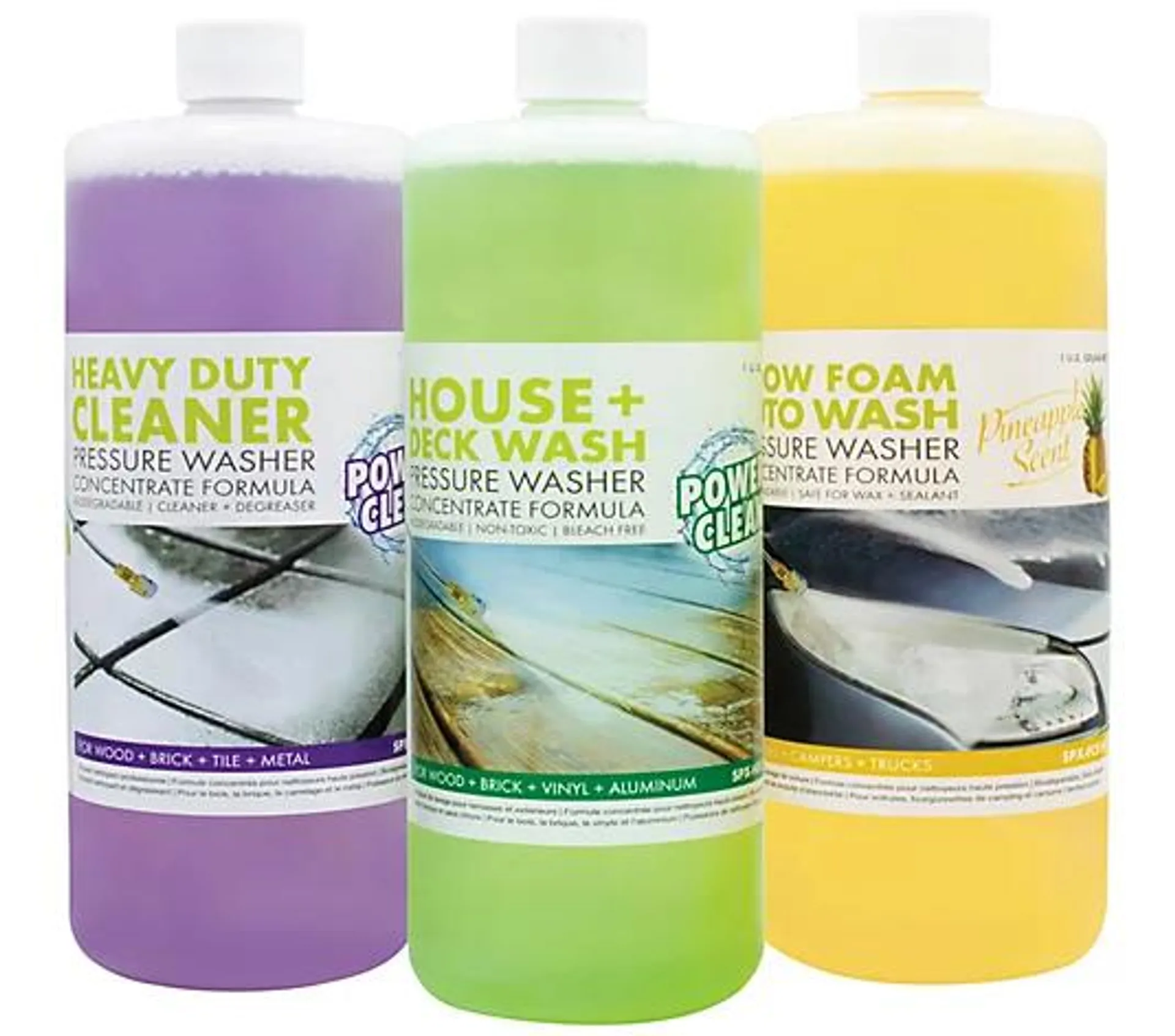 Sun Joe (3) 1-Quart Pressure Washer Concentrate Variety Pack