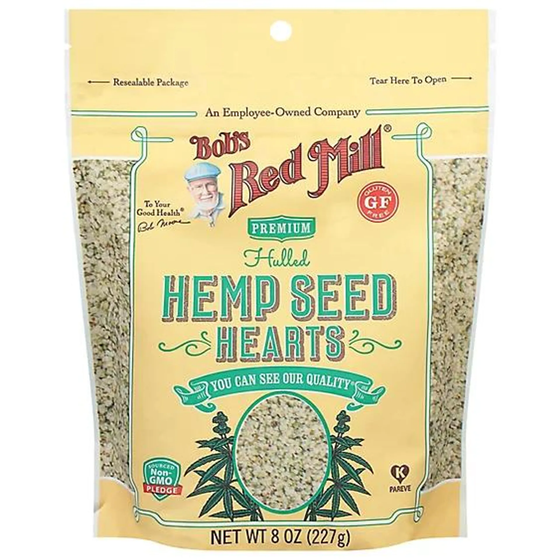 Bob's Red Mill Gluten Free Hemp Seed Hearts - 8 Oz