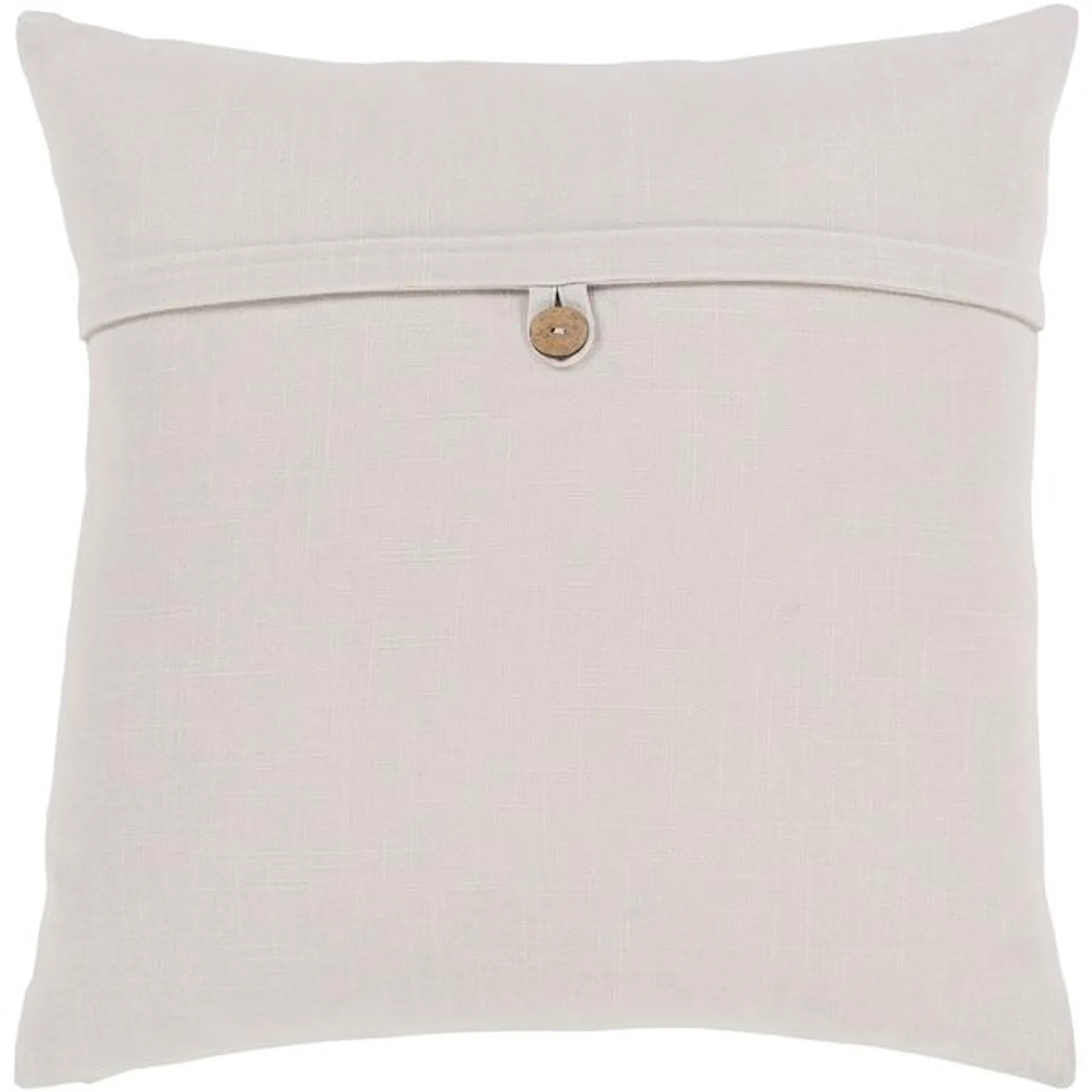 Livabliss Penelope 20-in x 20-in Ivory Indoor Decorative Pillow