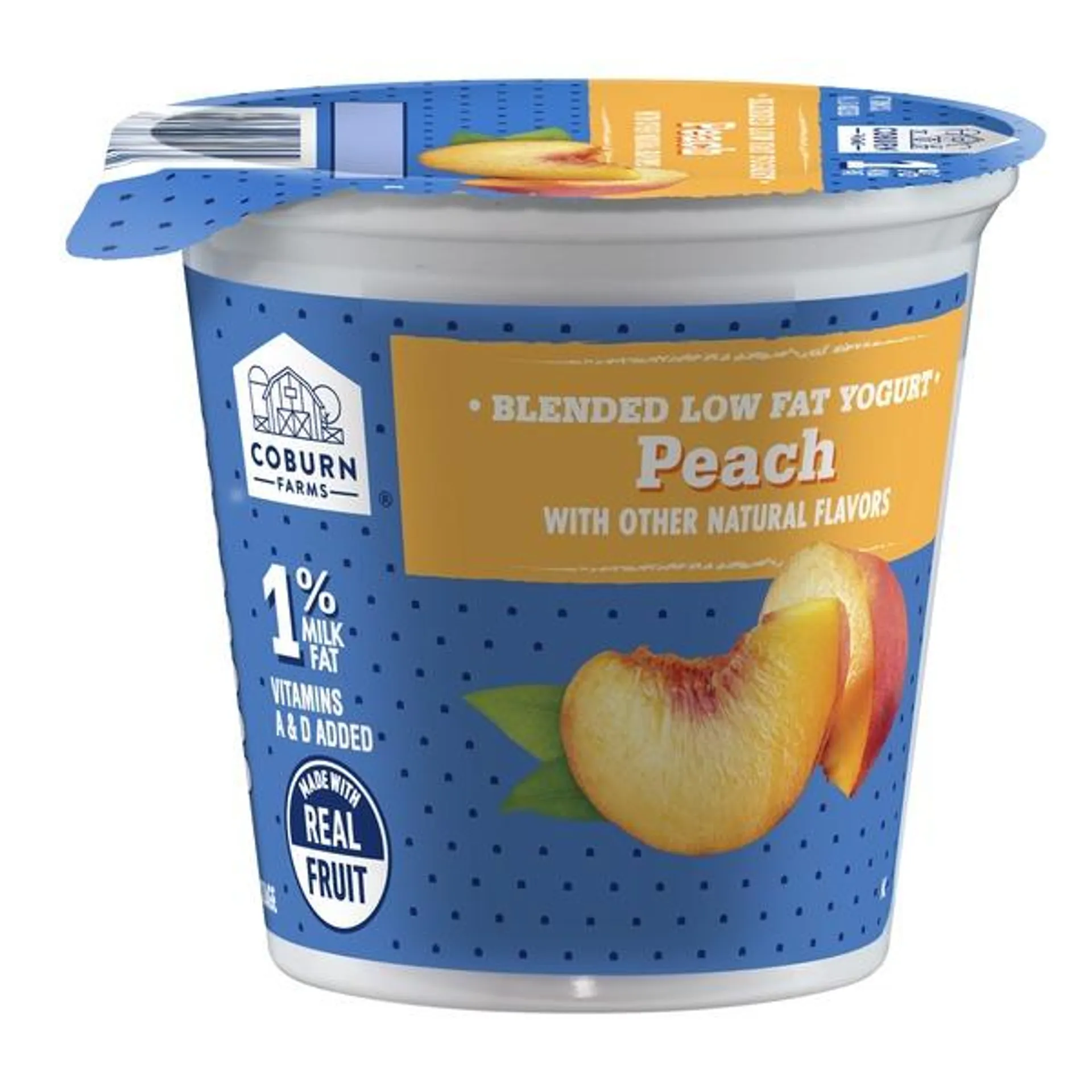 Coburn Farms Lowfat Peach Yogurt