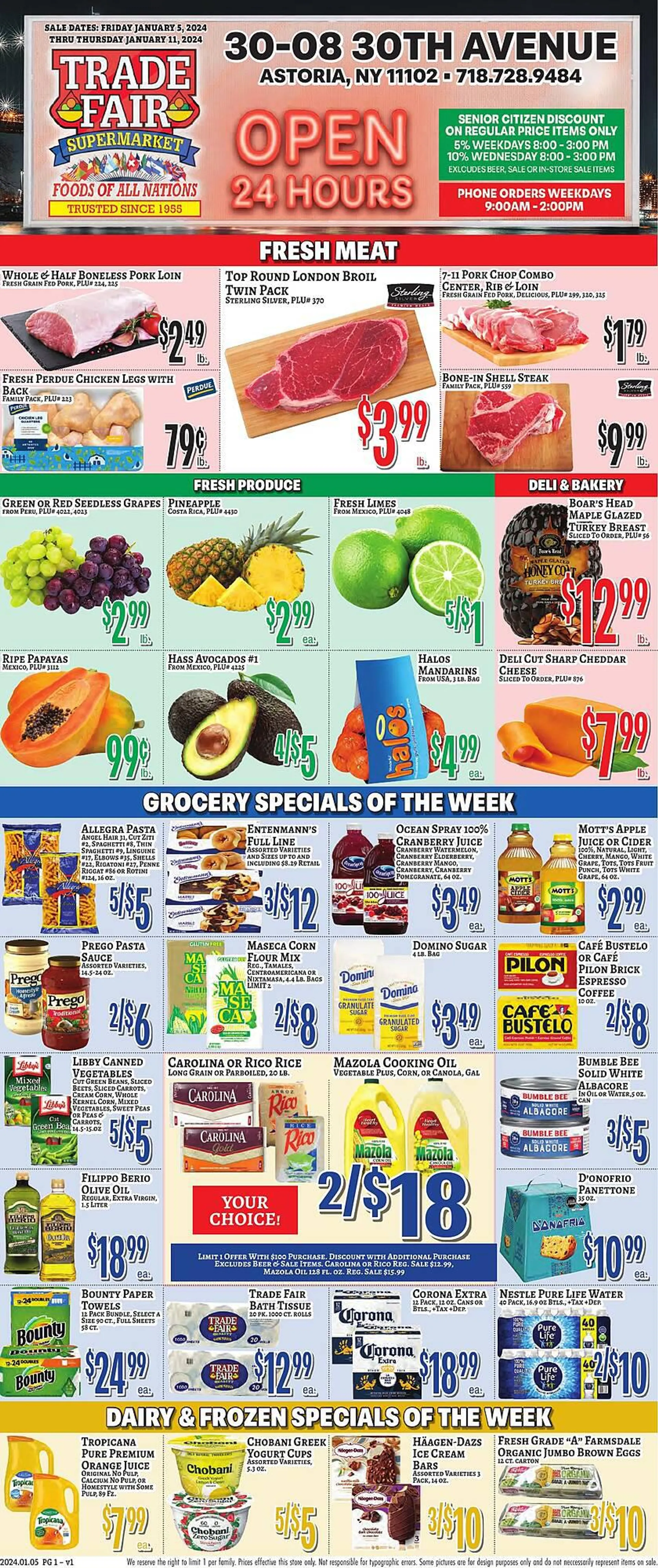 Weekly ad Trade Fair Supermarket Weekly Ad from January 5 to January 11 2025 - Page 1