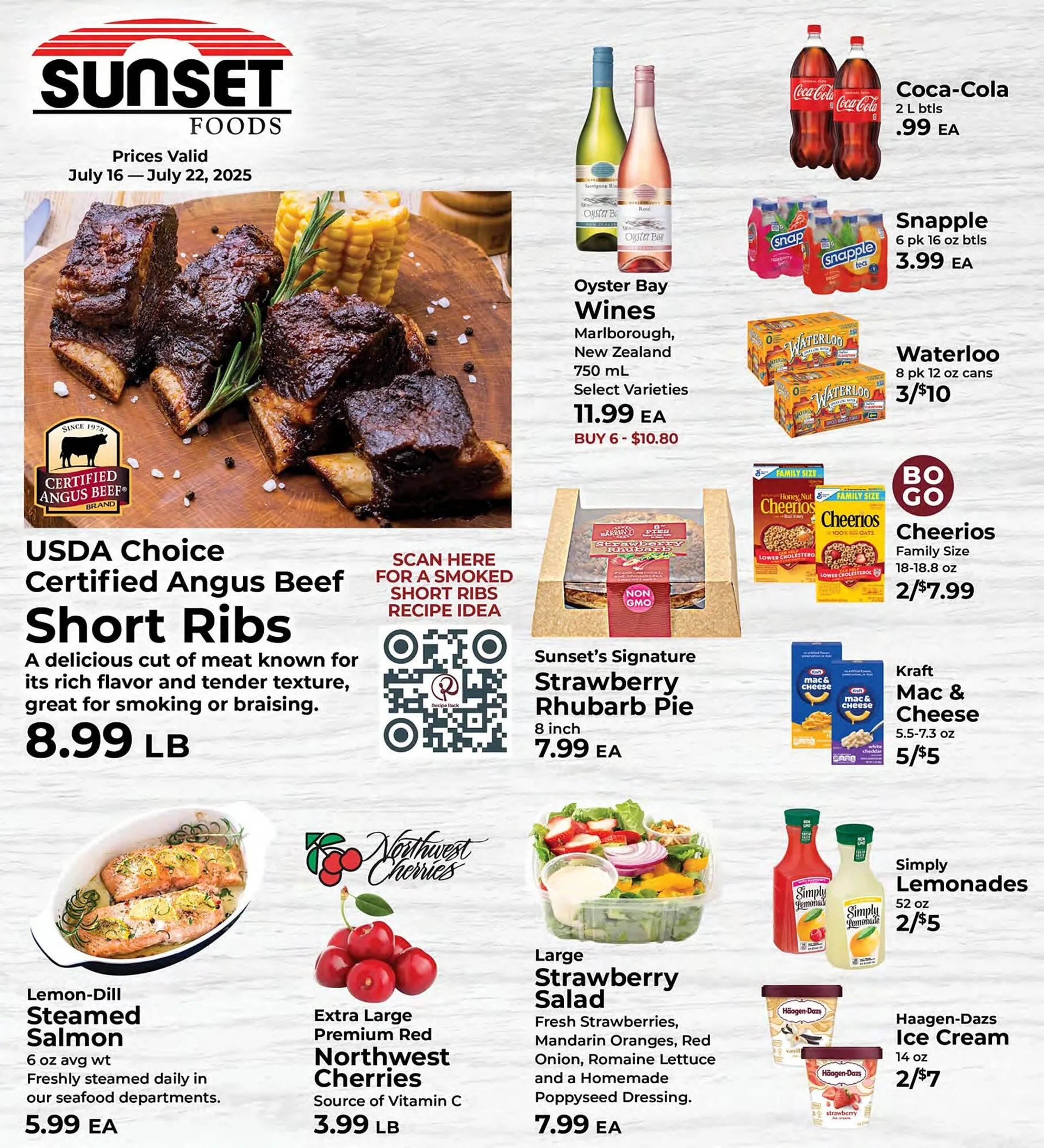 Weekly ad Sunset Foods Weekly Ad from July 16 to July 22 2025 - Page 1