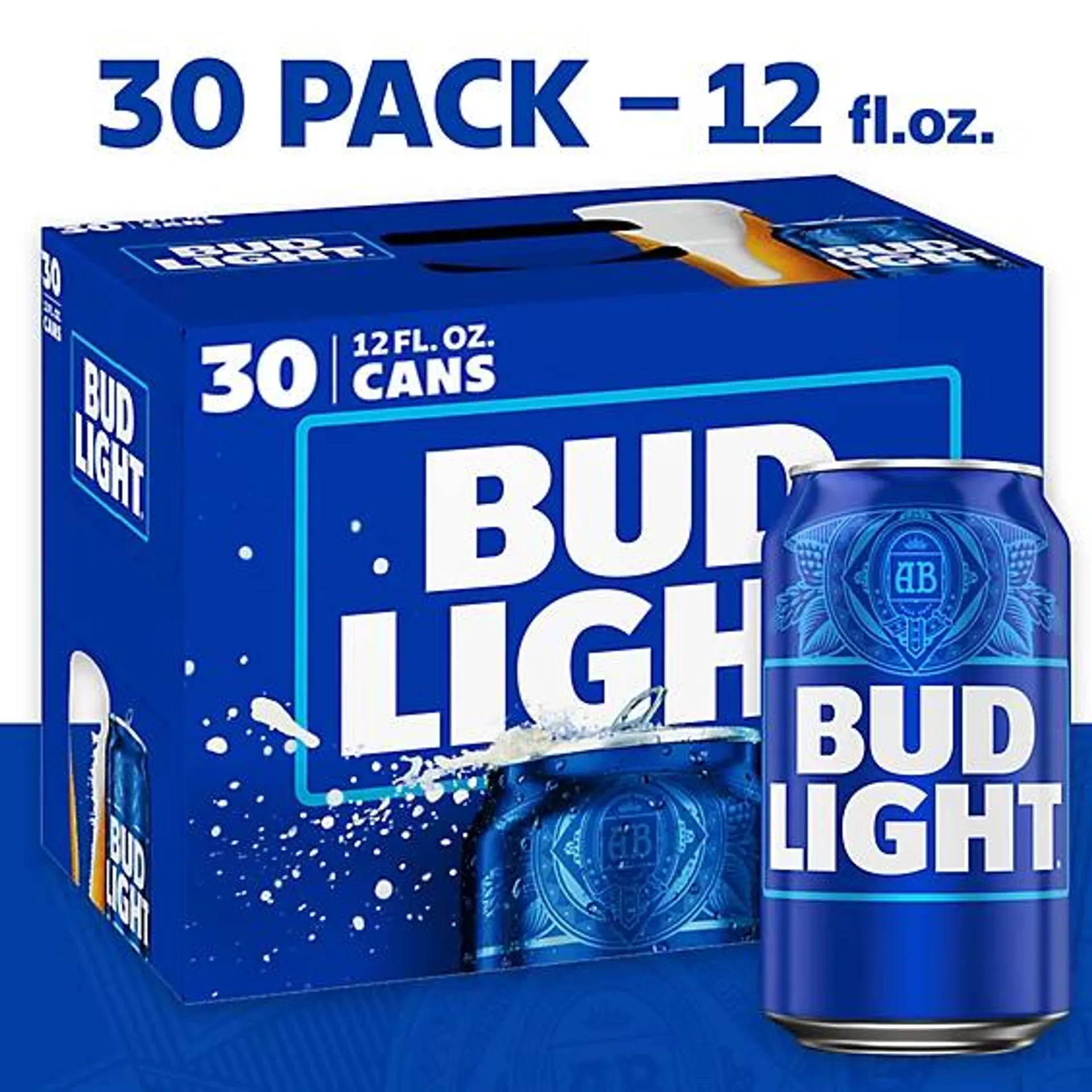 Bud Light Beer In Cans - 30-12 Fl. Oz.