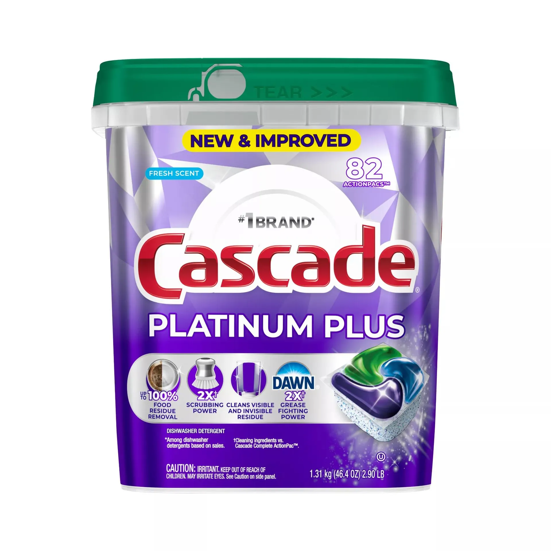 Cascade Platinum Plus Dishwasher Pods - Fresh Scent, 82 ct.