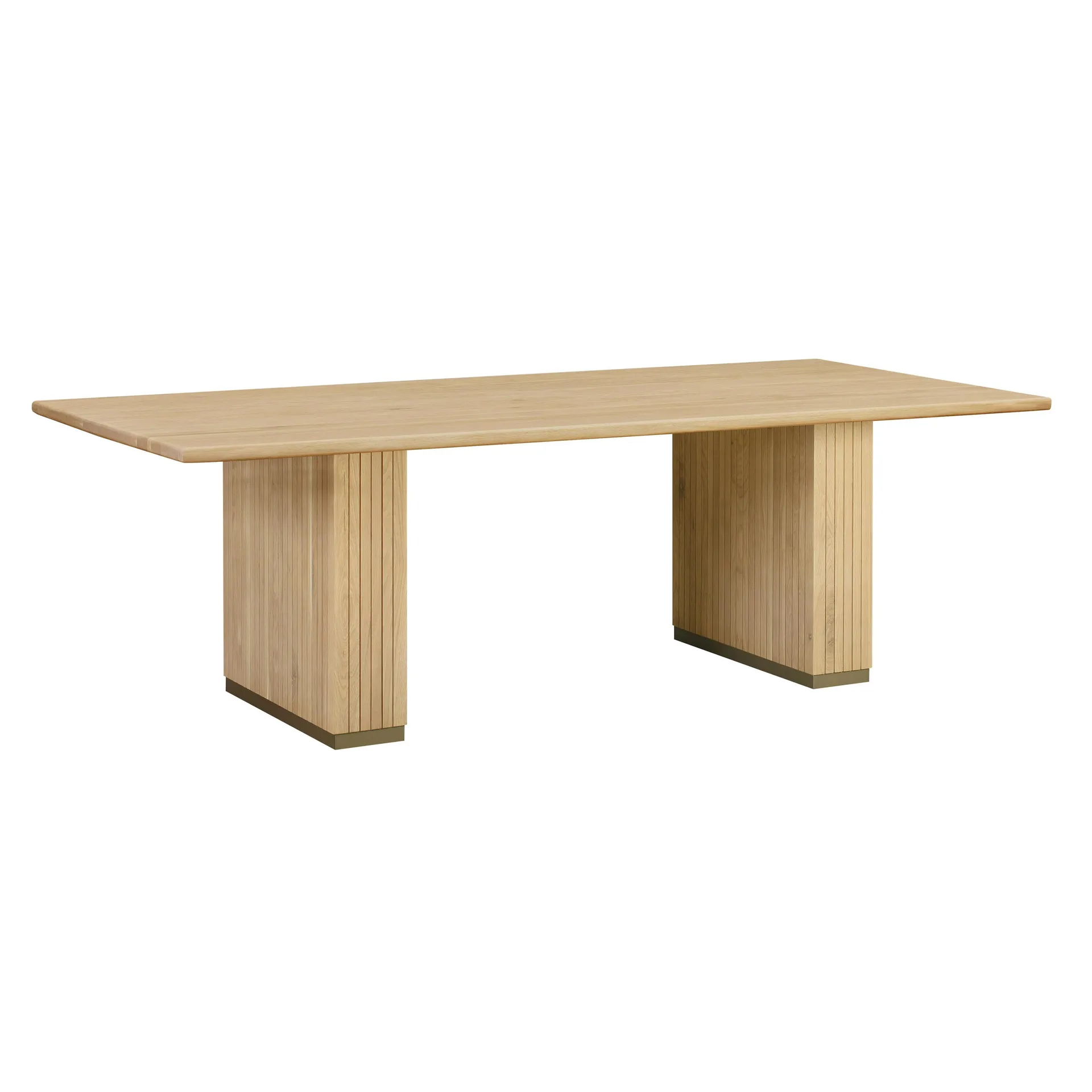 Chelsea Oak Wood 96" Rectangular Dining Table