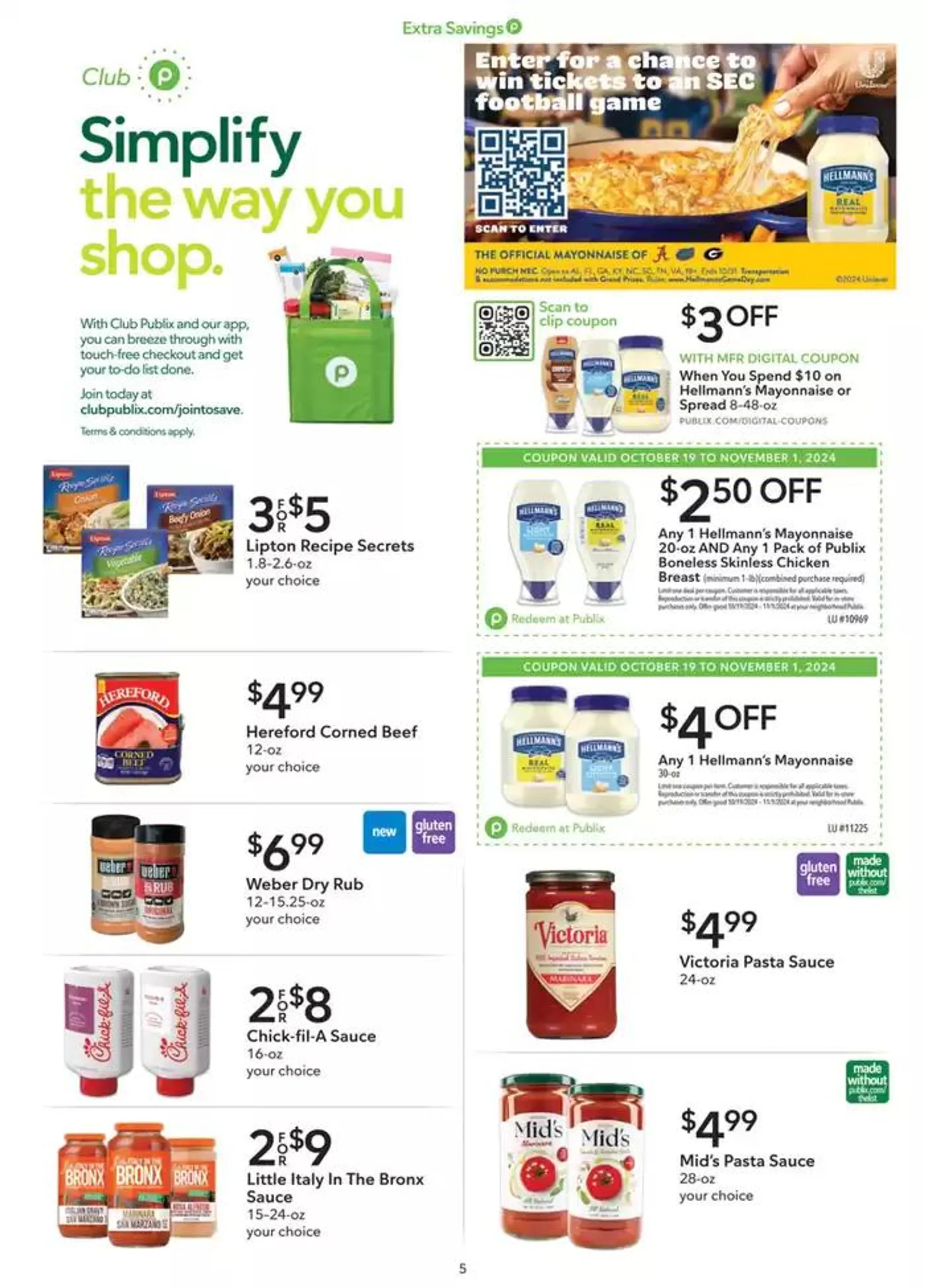 Weekly ad Publix Extra Savings from October 19 to November 1 2024 - Page 9