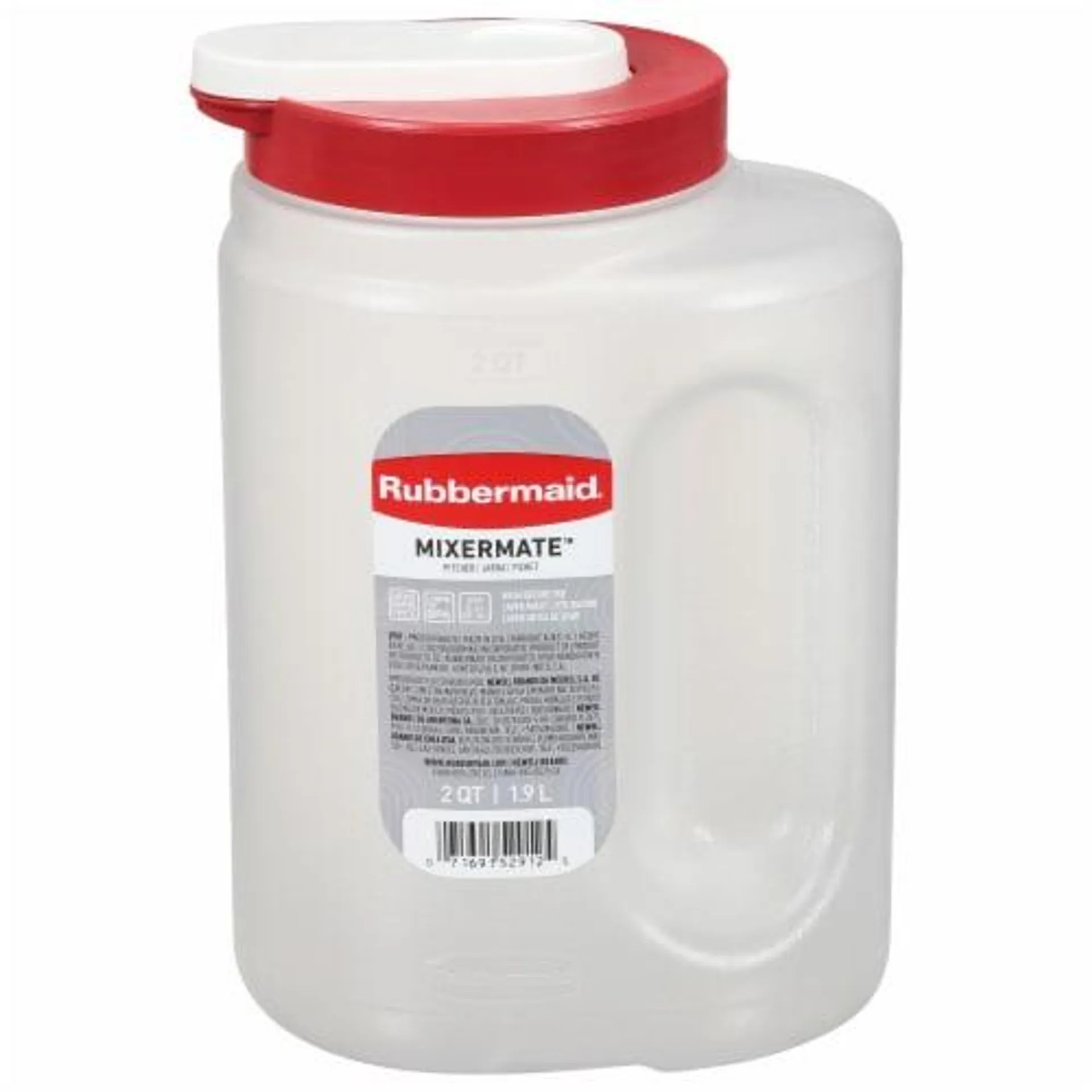 Rubbermaid® Mixermate™ Pitcher - Clear / Red