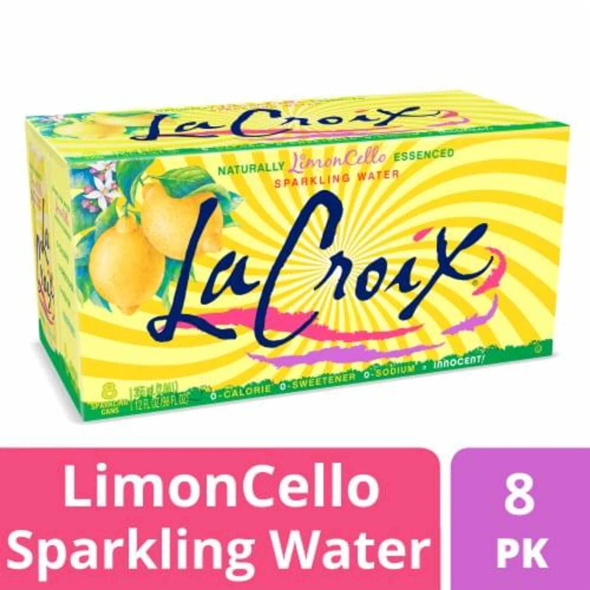 LaCroix® Limoncello Flavored Sparkling Water Cans