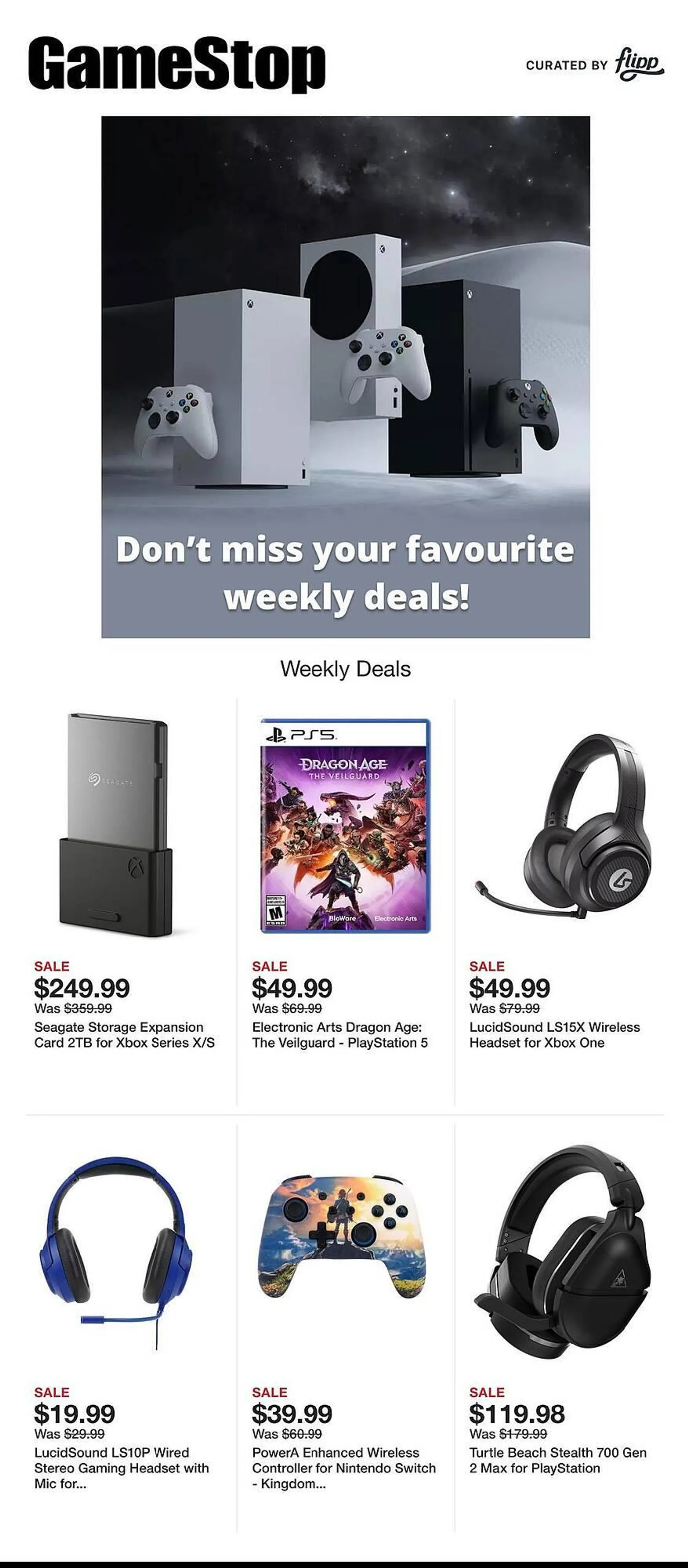 Game Stop Weekly Ad - 1