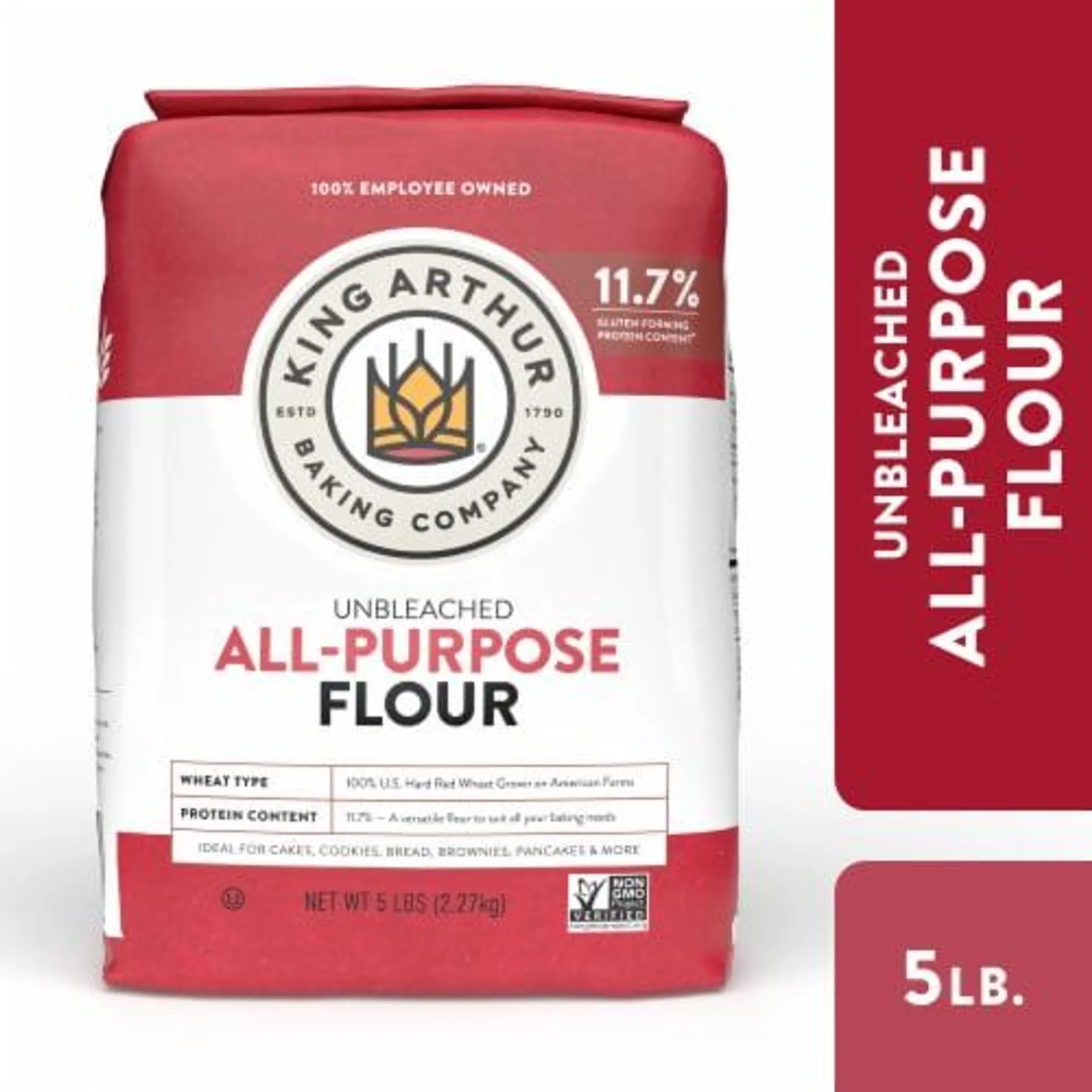 King Arthur All Purpose Unbleached Flour, Non-GMO Project, Certified Kosher, No Preservatives