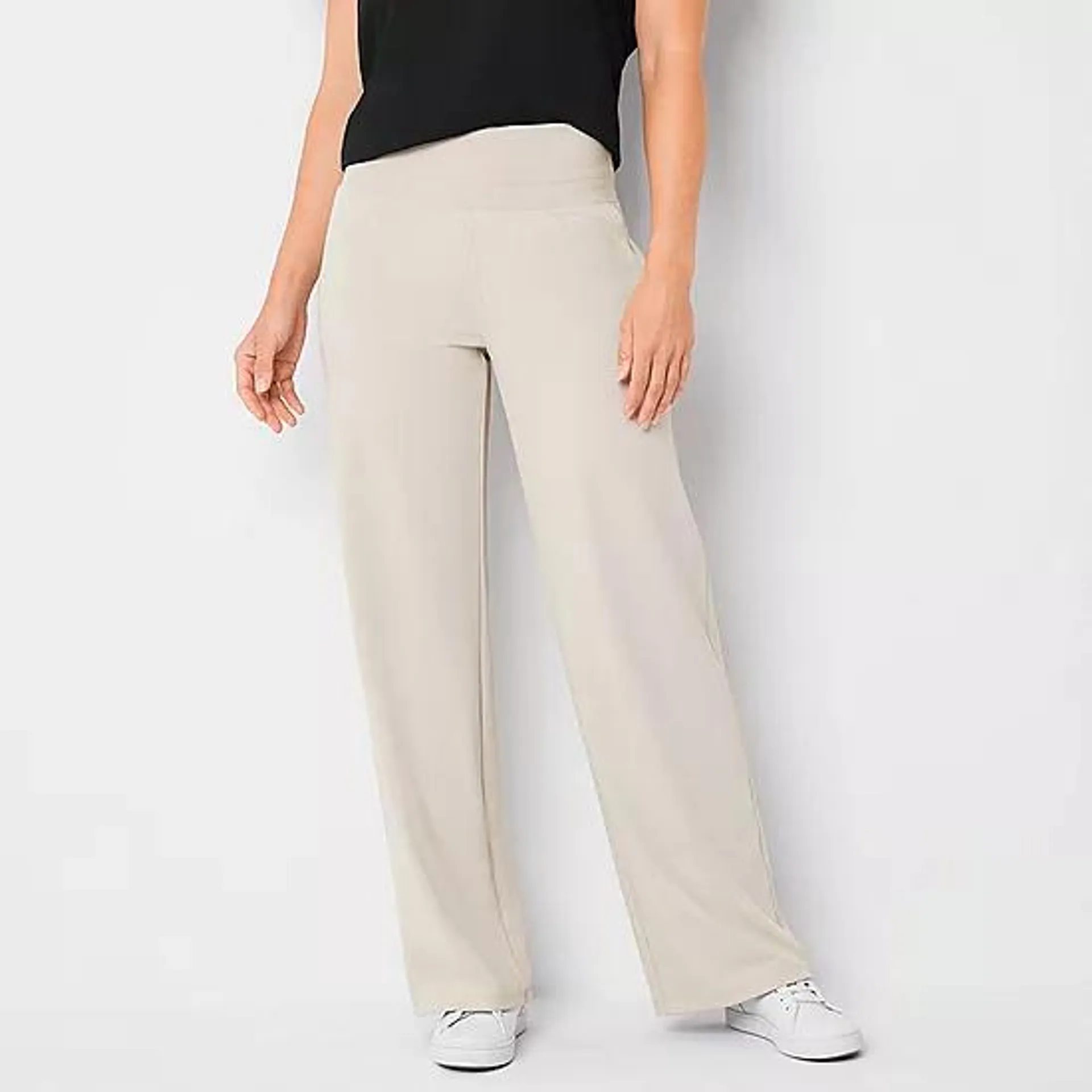 Stylus Womens High Rise Wide Leg Pant