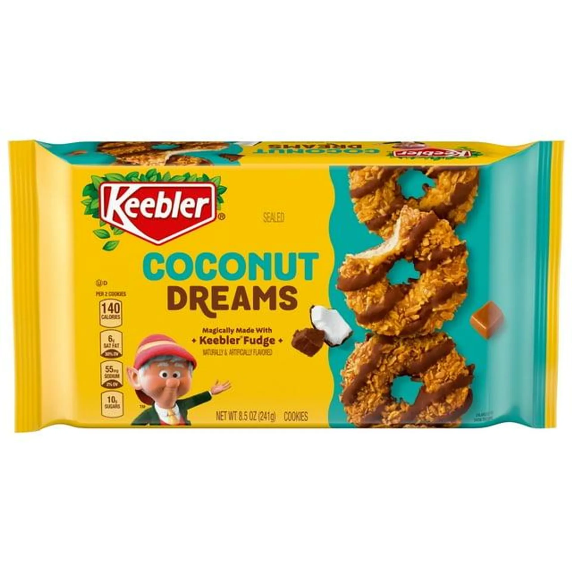 Keebler Coconut Dreams Fudge, Coconut & Caramel Cookies 8.5 oz