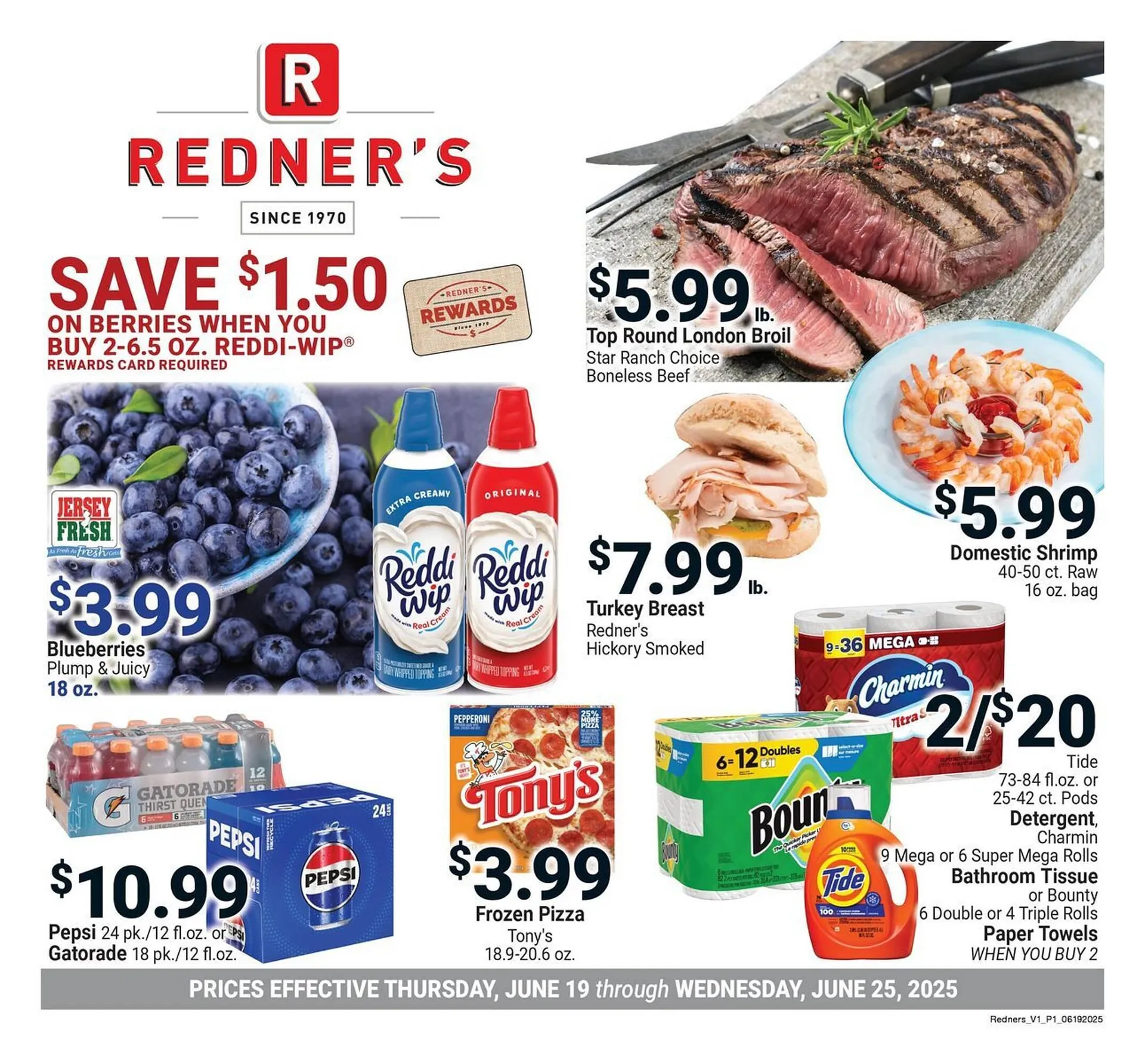 Weekly ad Redner's Warehouse Weekly Ad from June 19 to June 25 2025 - Page 1