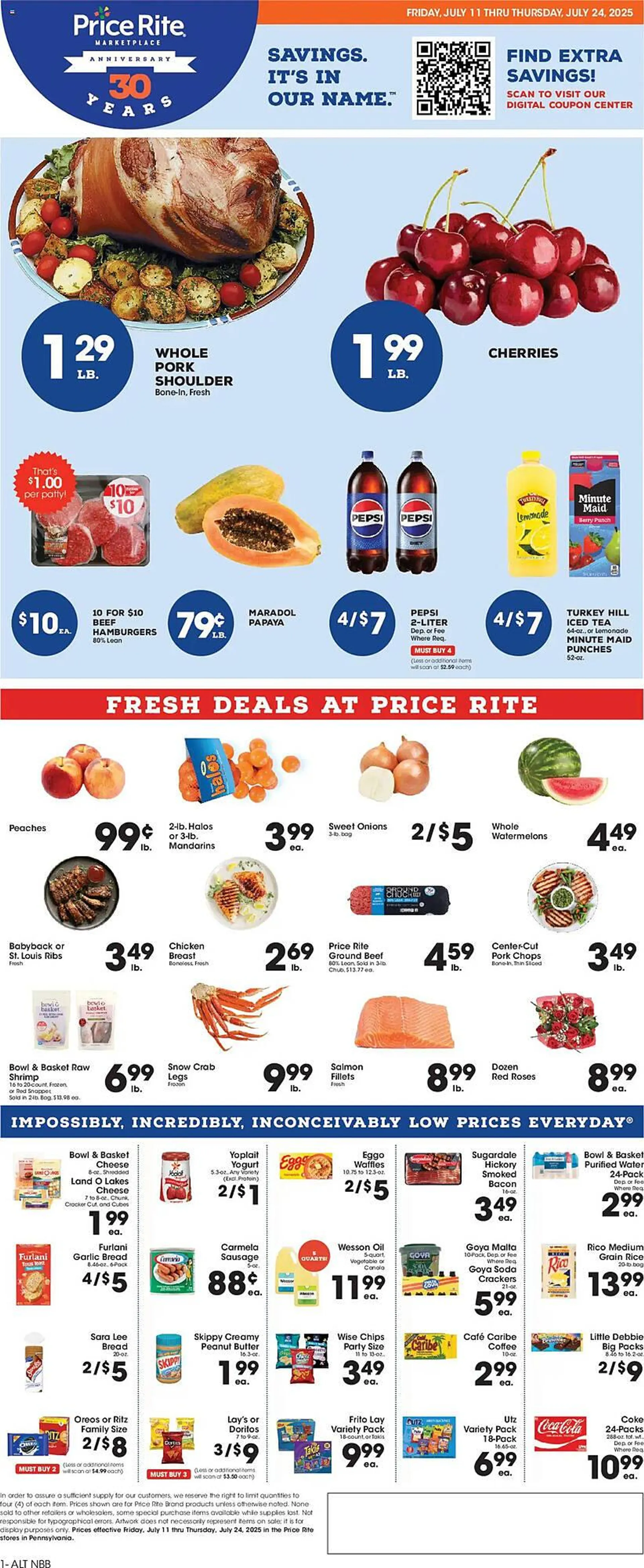 Weekly ad Price Rite Weekly Ad from July 11 to July 24 2025 - Page 1