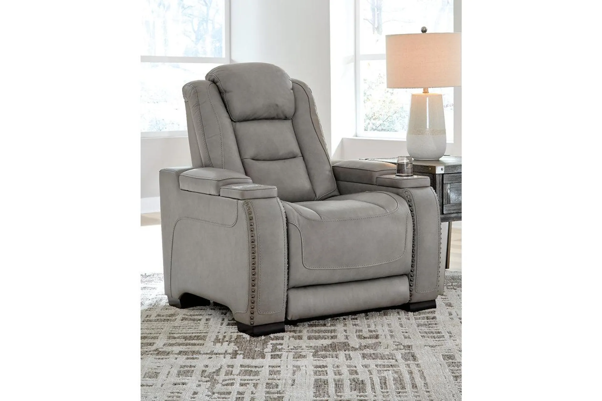 The Man-Den Triple Power Leather Recliner