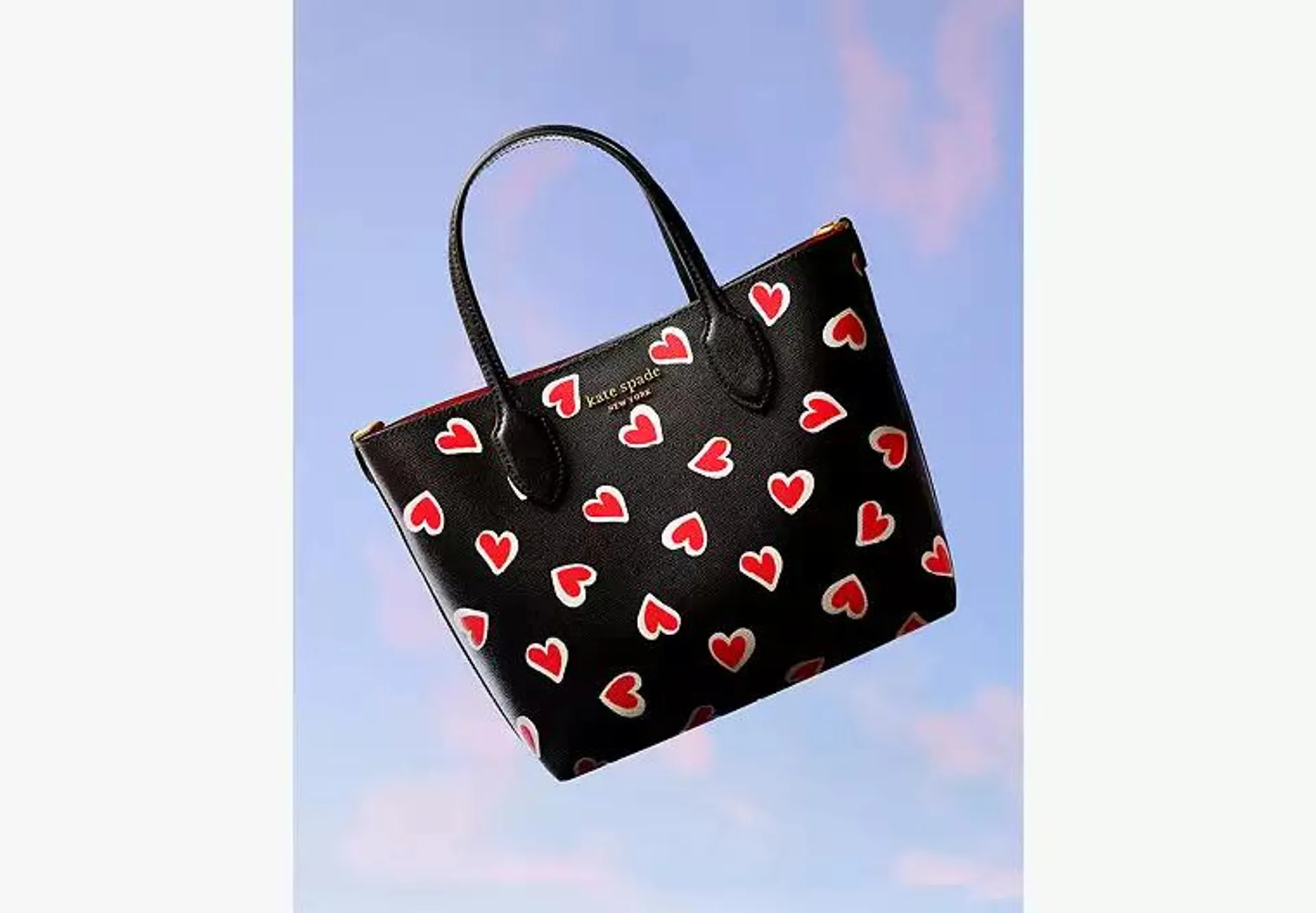 Bleecker Stencil Hearts Medium Crossbody Tote