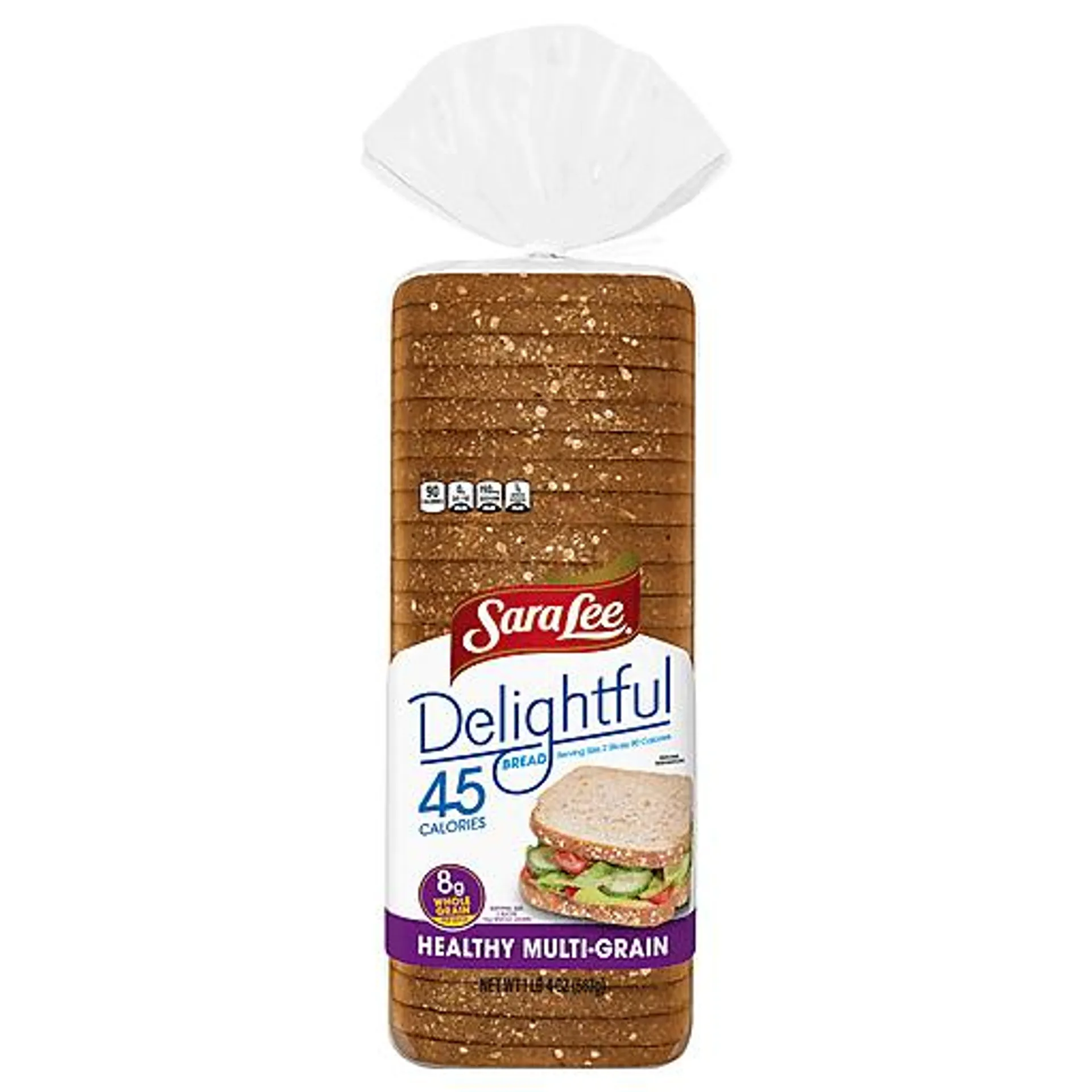 Sara Lee Bread, Delightful, Multi Grain 20 oz