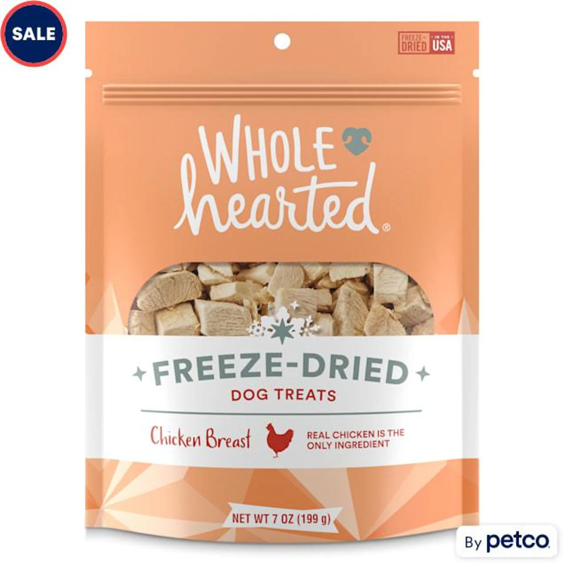 WholeHearted Chicken Breast Freeze-Dried Dog Treats, 7 oz.