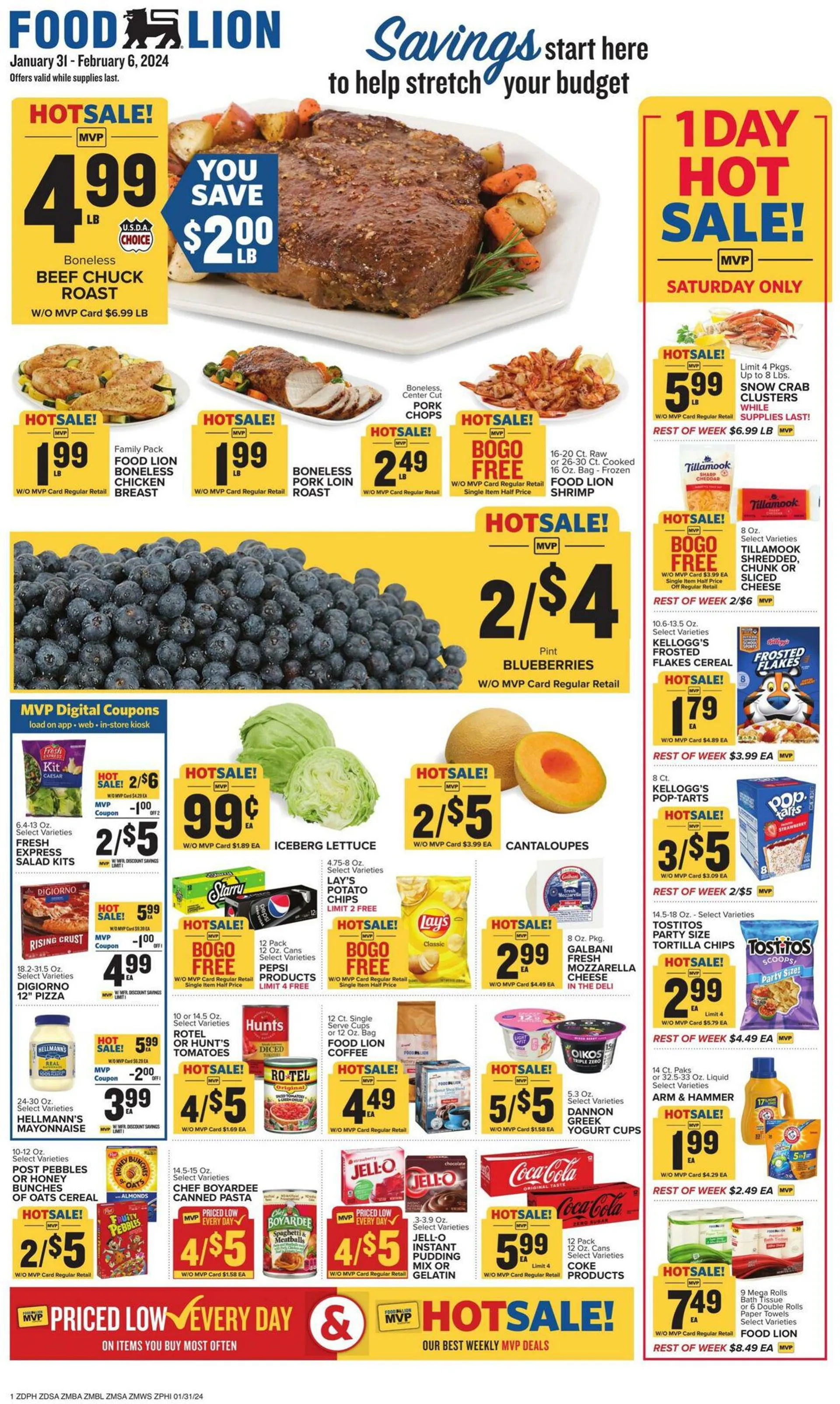 Weekly ad Food Lion Current weekly ad from January 31 to February 8 2024 - Page 