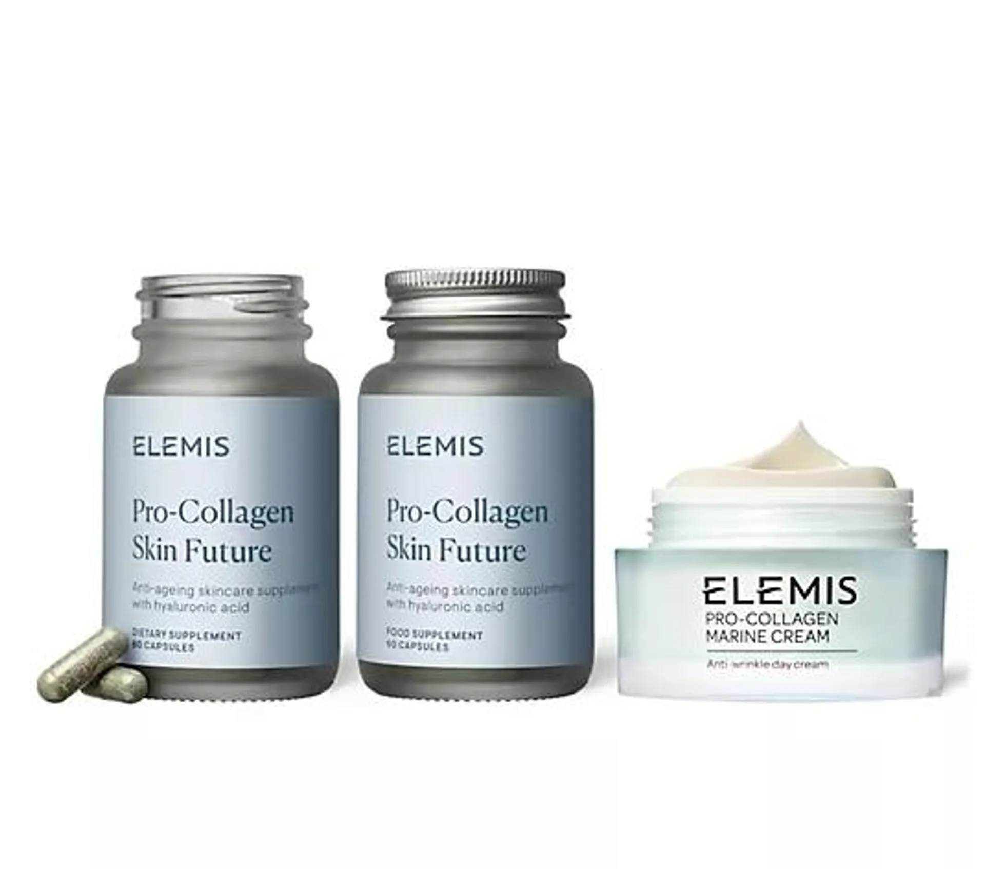 ELEMIS Pro-Collagen Marine Cream & Supplements 60-Day Supply