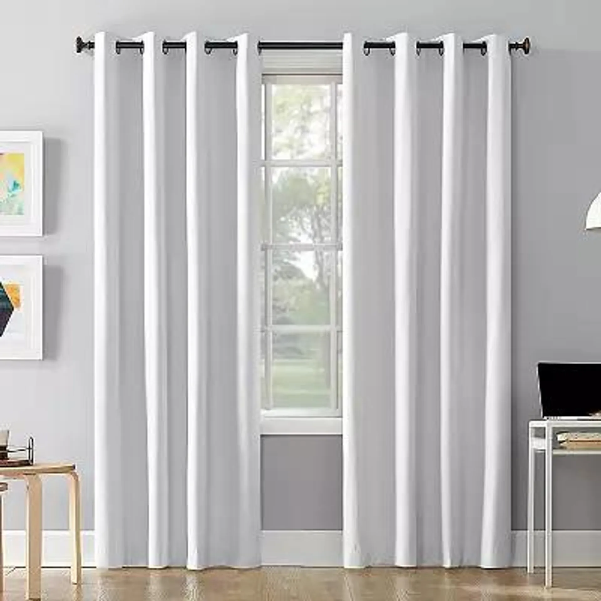 Sun Zero Cameron 100% Blackout Thermal Insulated Grommet Single Curtain Panel