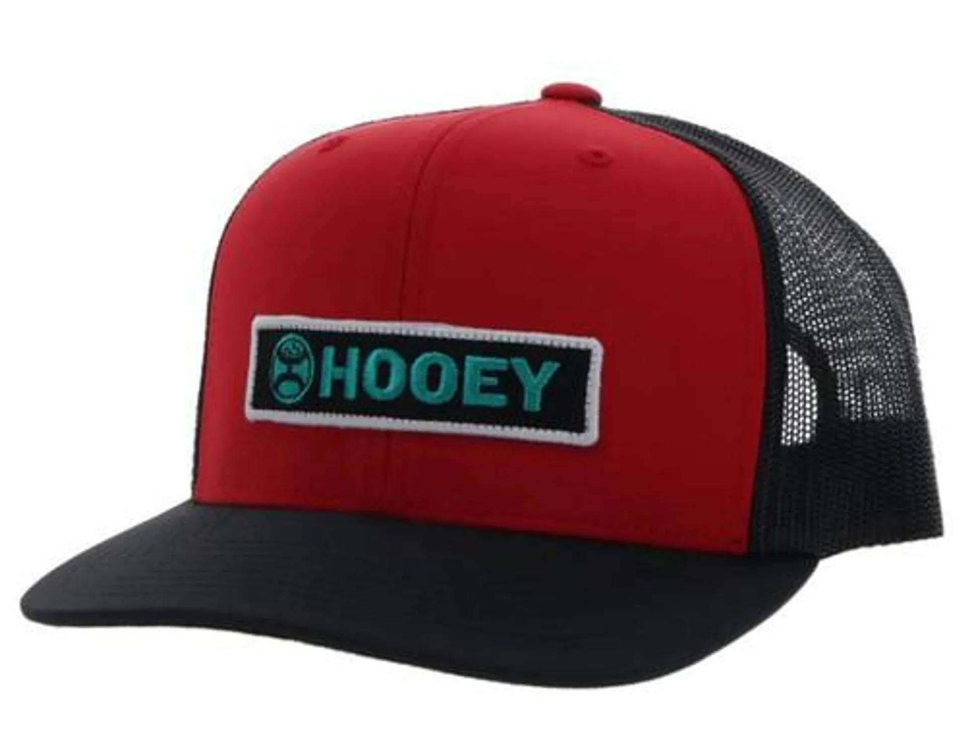 Hooey Men's "Lock-Up" Red/Black with Green/White 6 Panel Cap