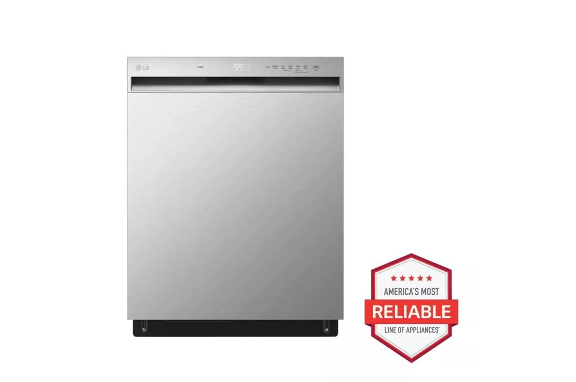 24-inch Wide Front Control Dishwasher in PrintProof™ Stainless Steel - LDFN3432T