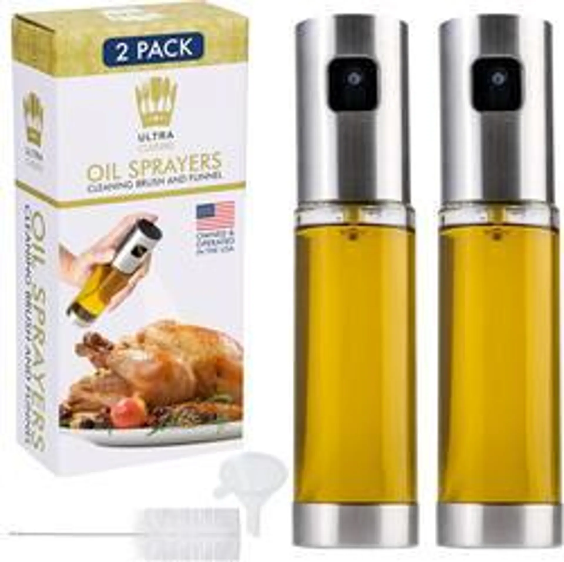 Cooking Oil Sprayer - 2 Pack