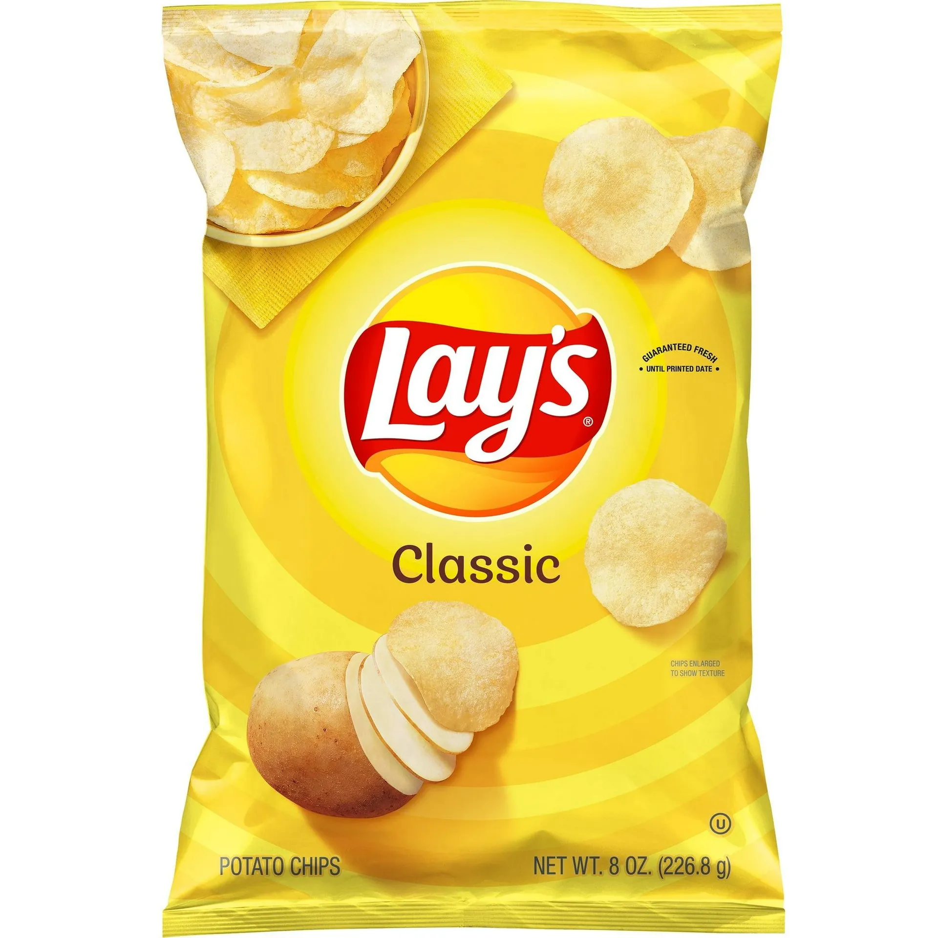 Lay's Classic Potato Chips Snack Chips, 8 oz.