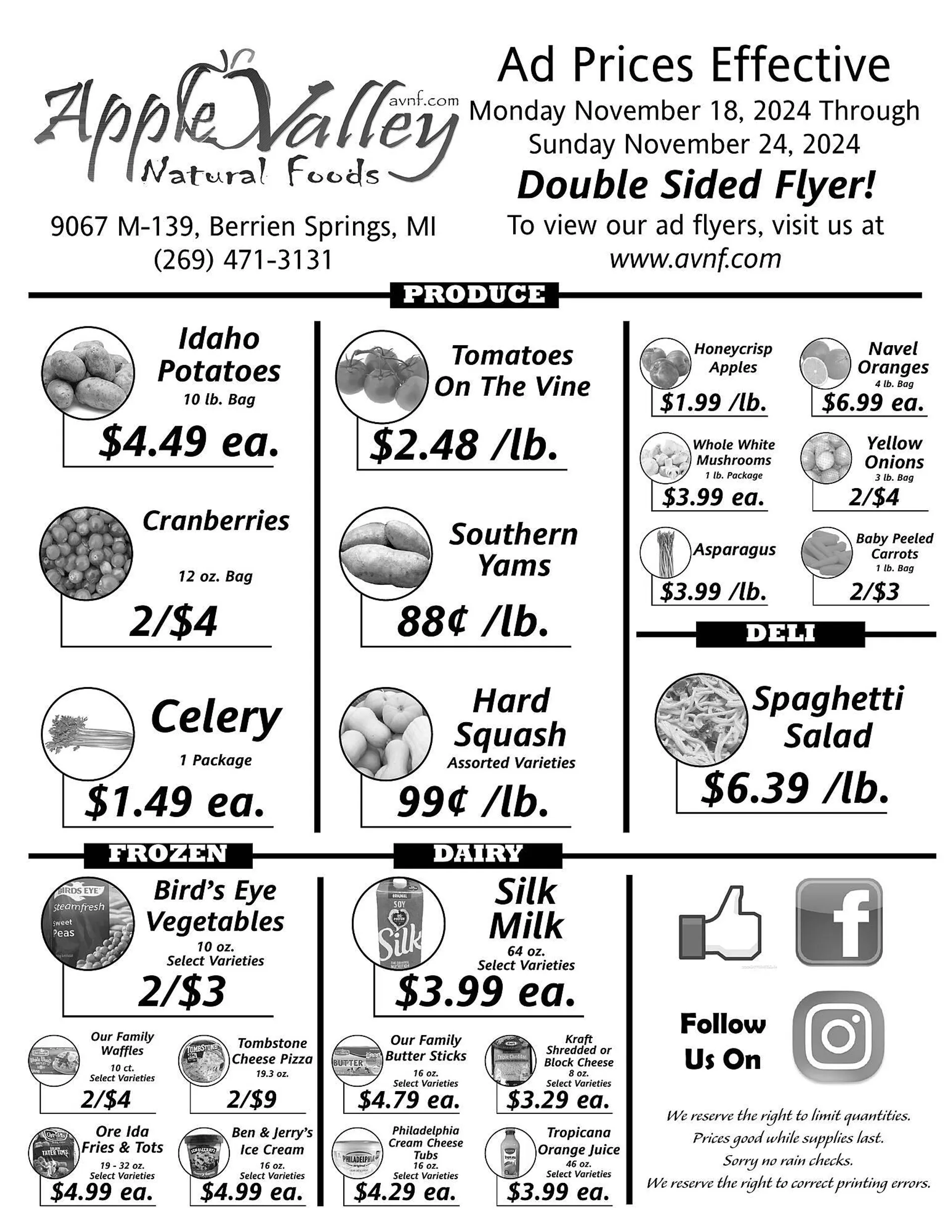 Apple Valley Natural Foods Weekly Ad - 1