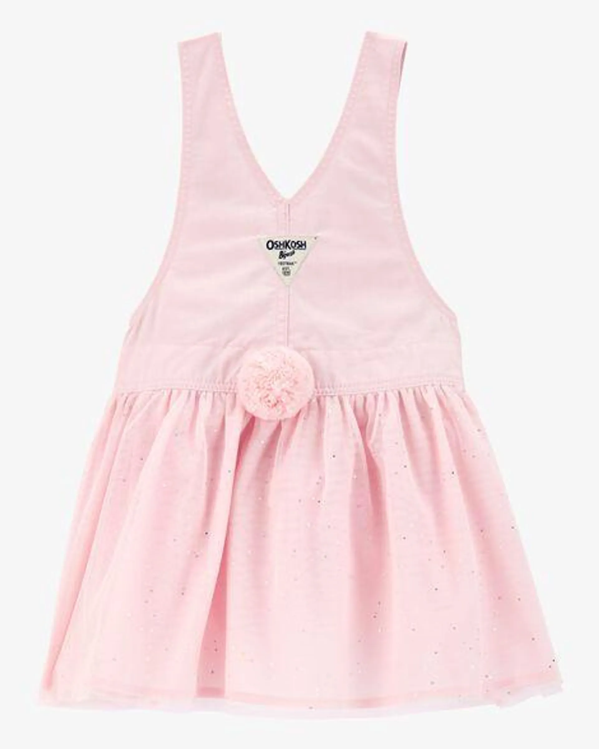 Baby Bunny Glitter Jumper Dress - Pink