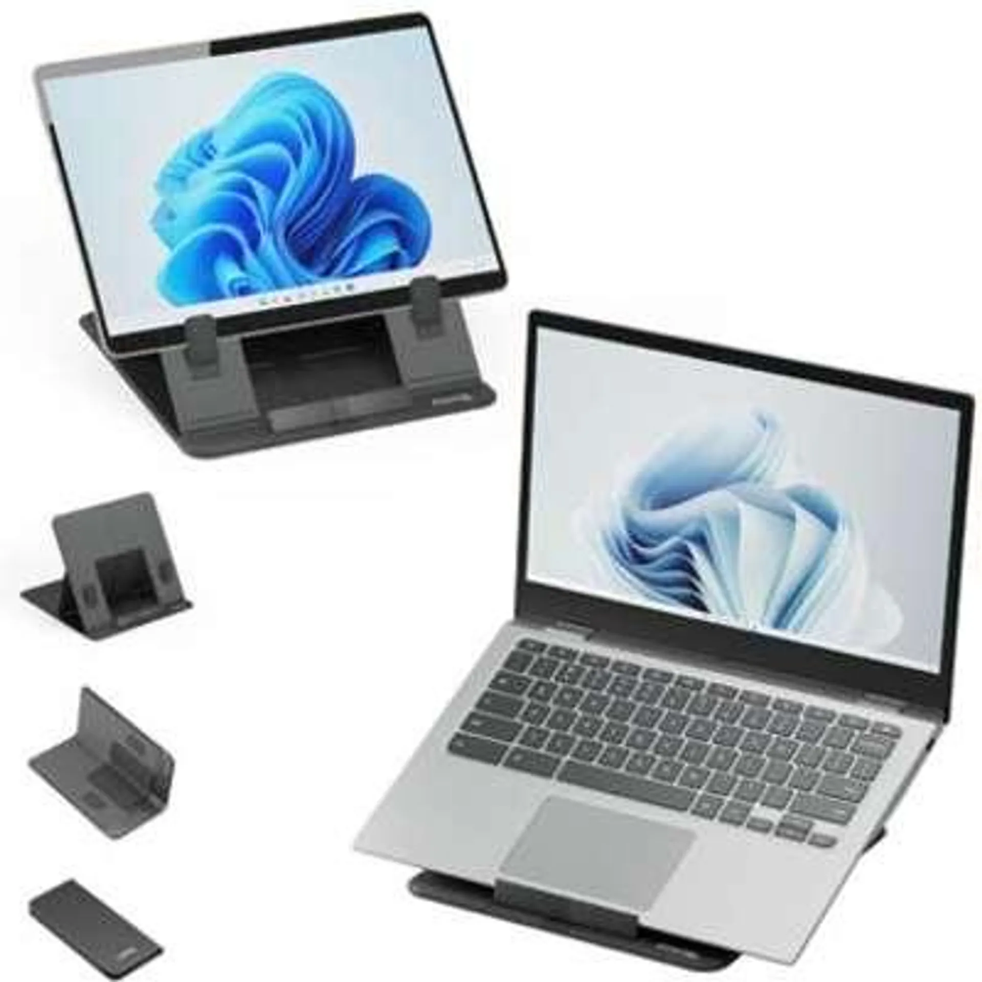 Plugable Technologies Plugable Stand, Portable, Foldable, 4 Angles, for Laptop and Tablets Up to 16"