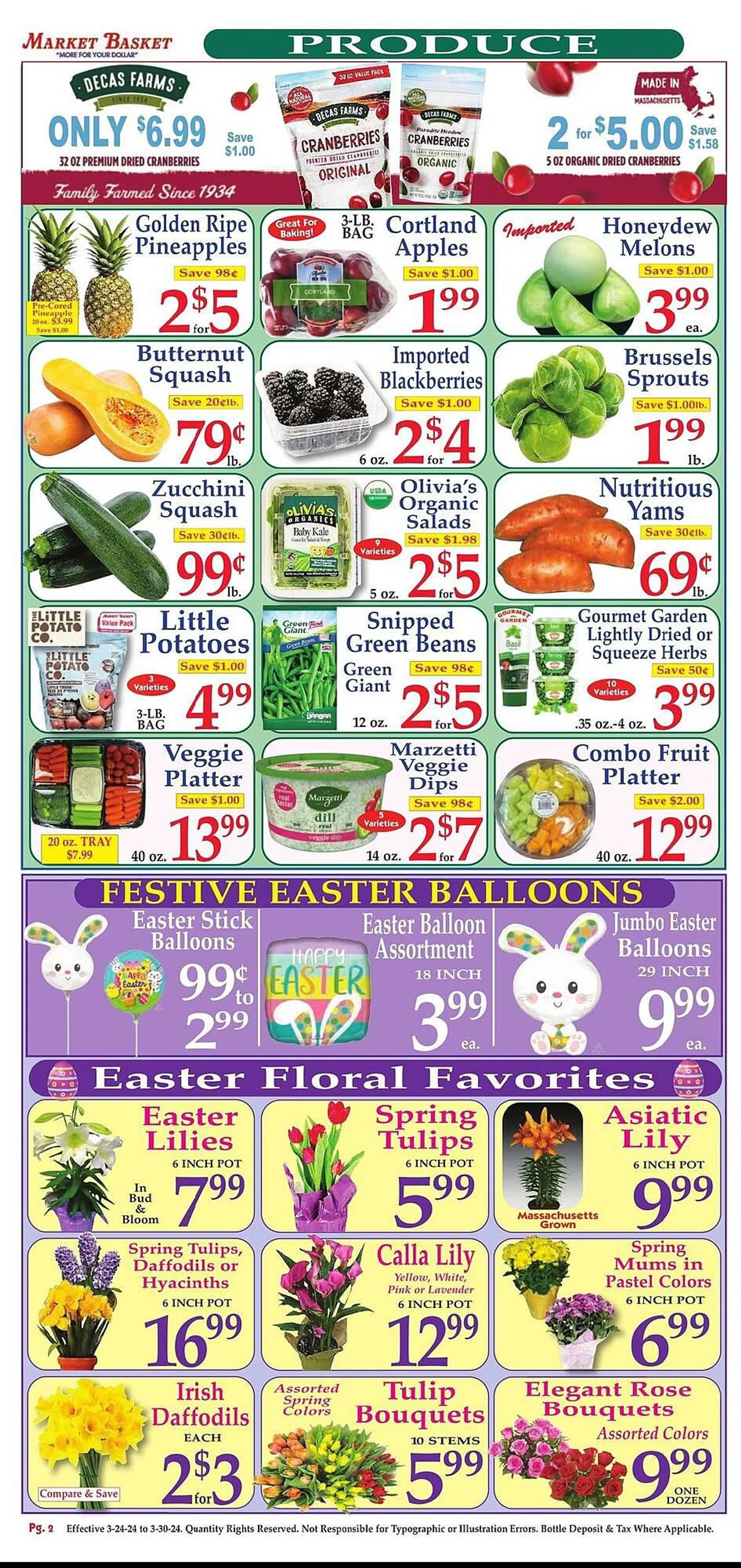 Weekly ad Market Basket Weekly Ad from March 24 to March 30 2024 - Page 2