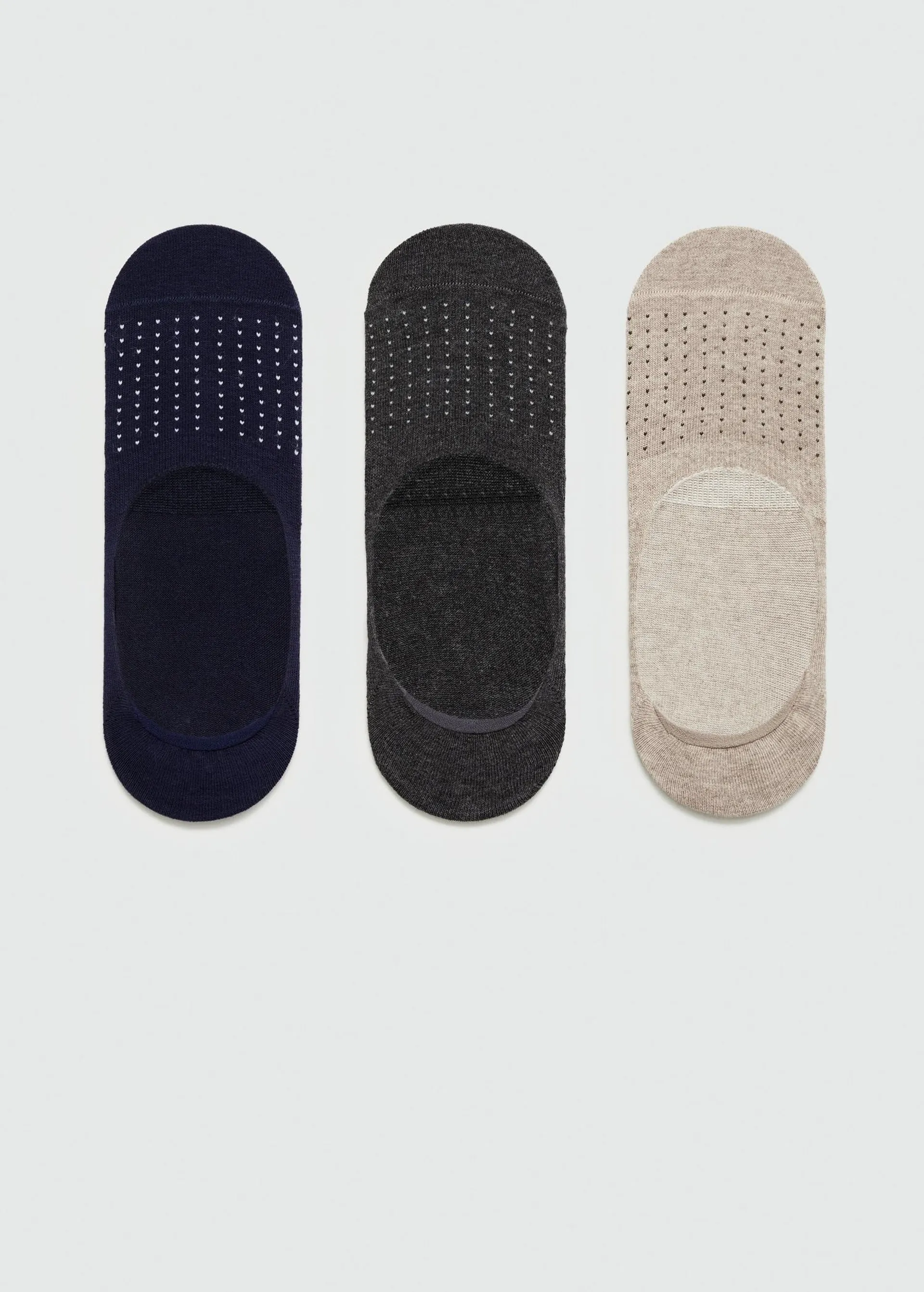 Pack 3 calcetines estampado lunares