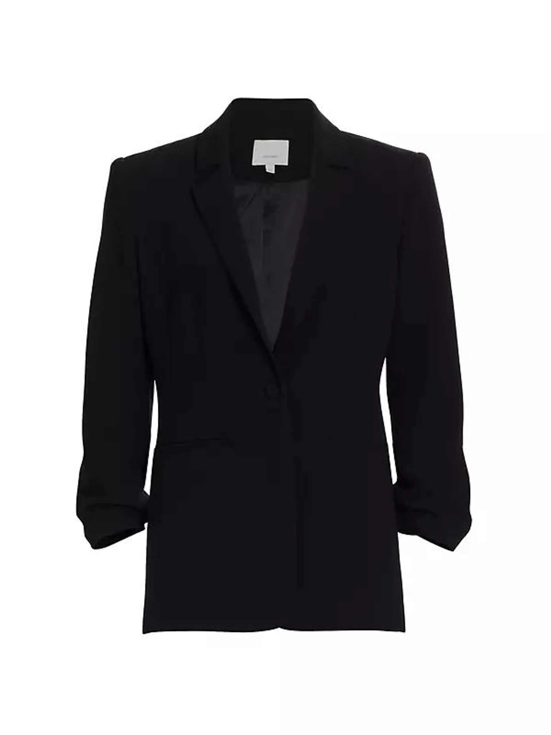 Khloe Crepe Ruched Blazer