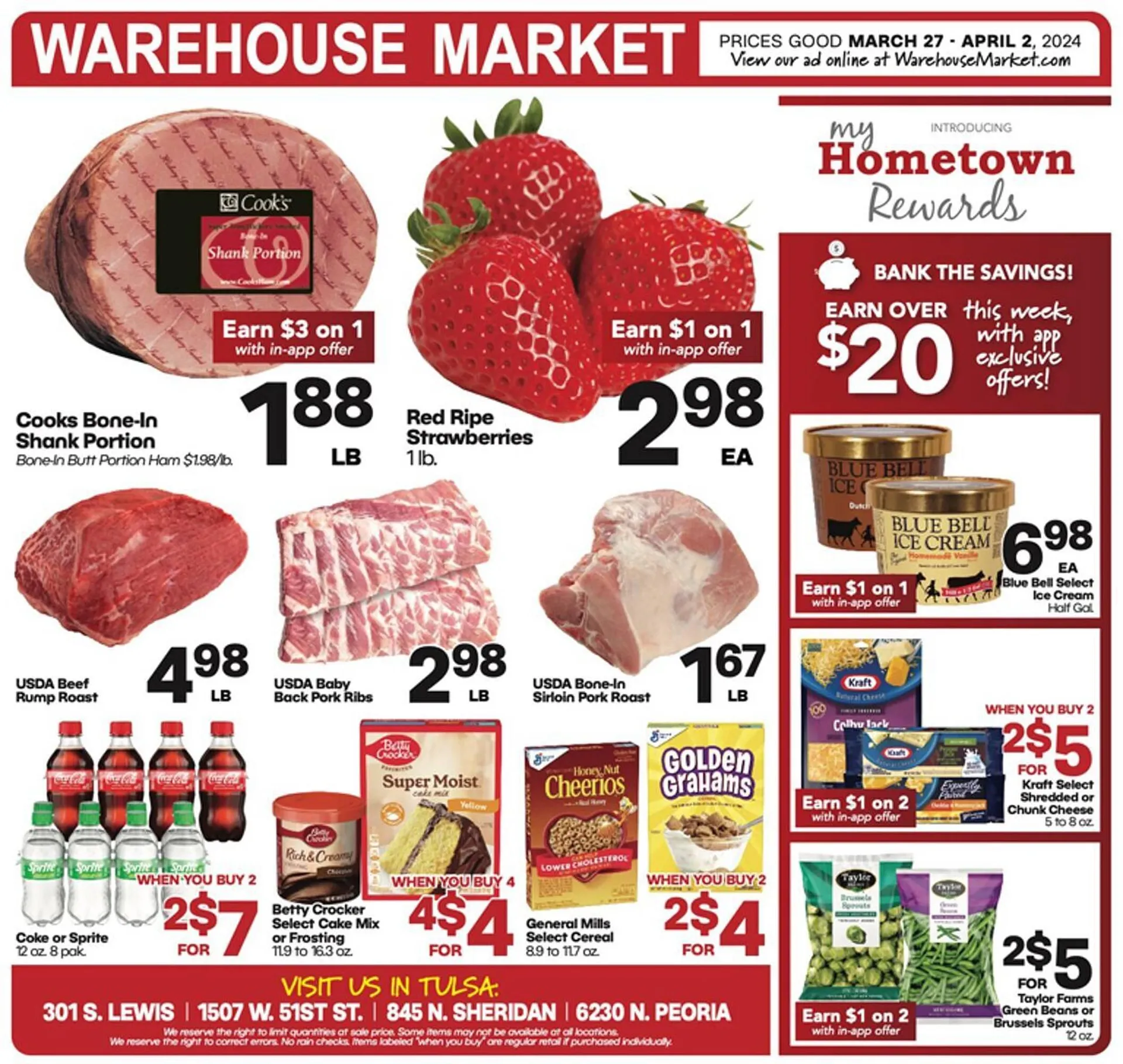 Weekly ad Warehouse Market Weekly Ad from March 27 to April 2 2024 - Page 1