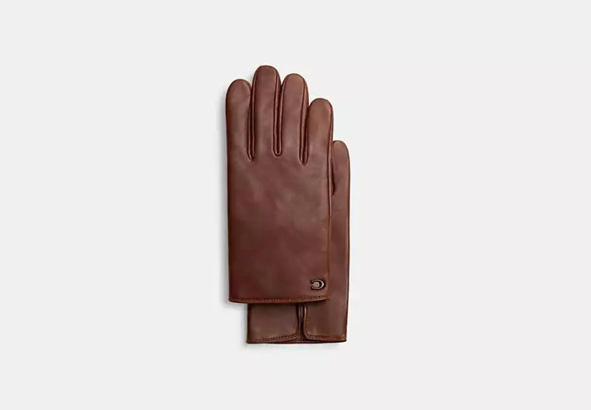 Sculpted Signature Leather Tech Gloves