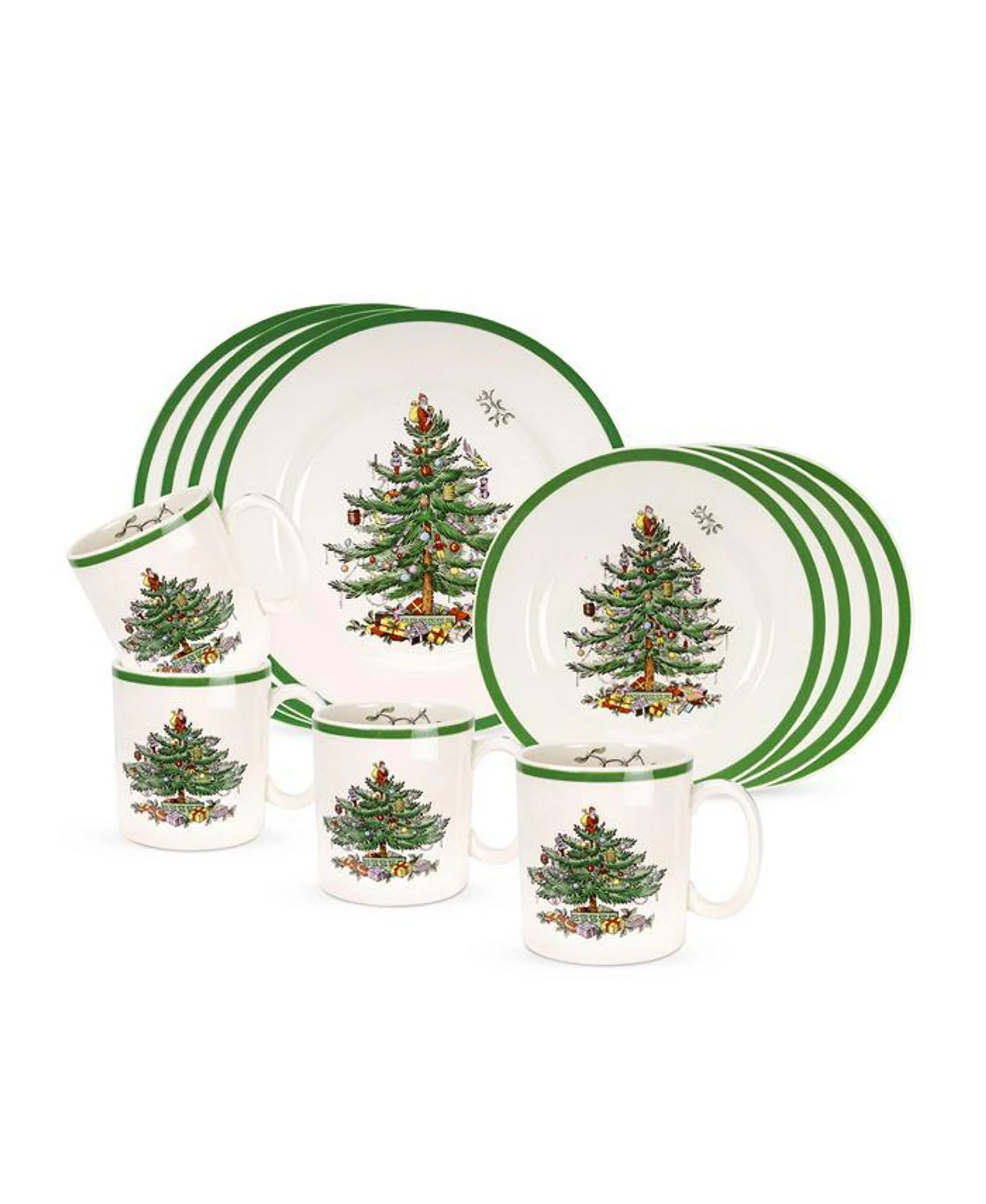 Christmas Tree 12-Pc. Dinnerware Set, Service for 4