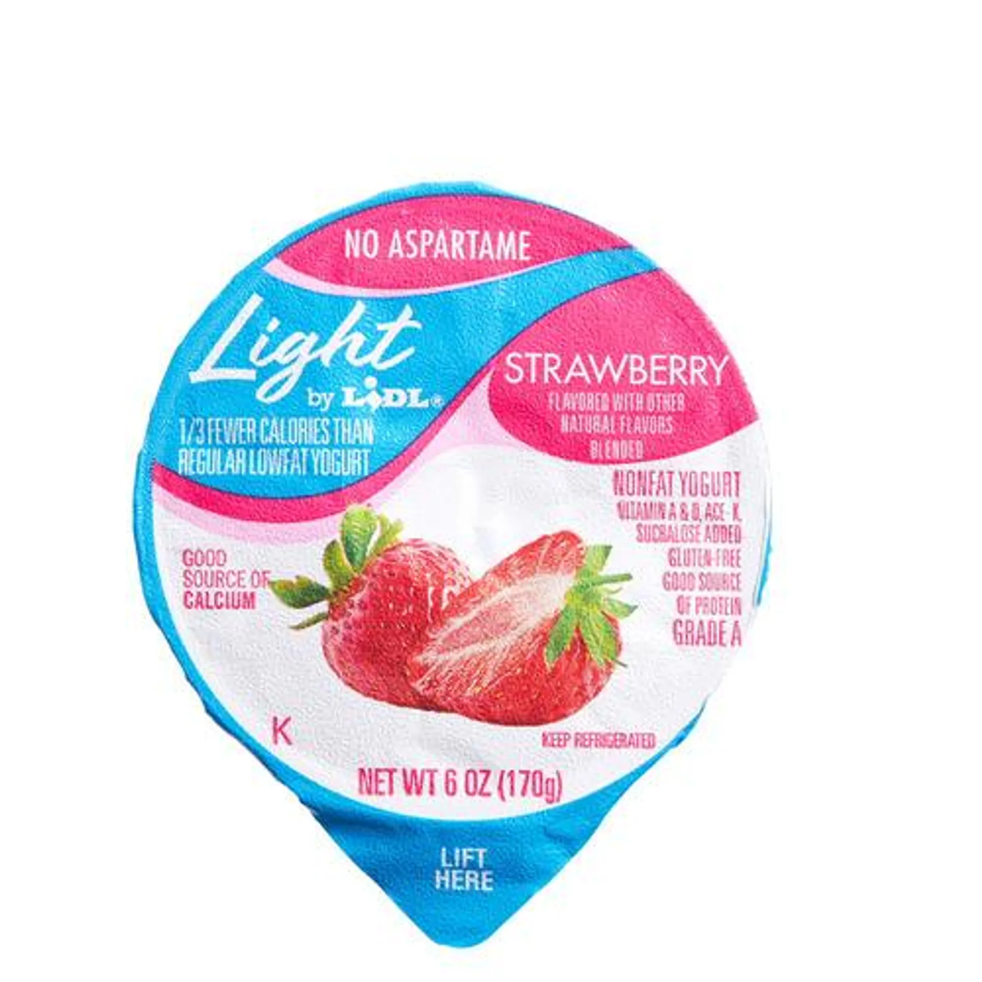 light nonfat yogurt, strawberry