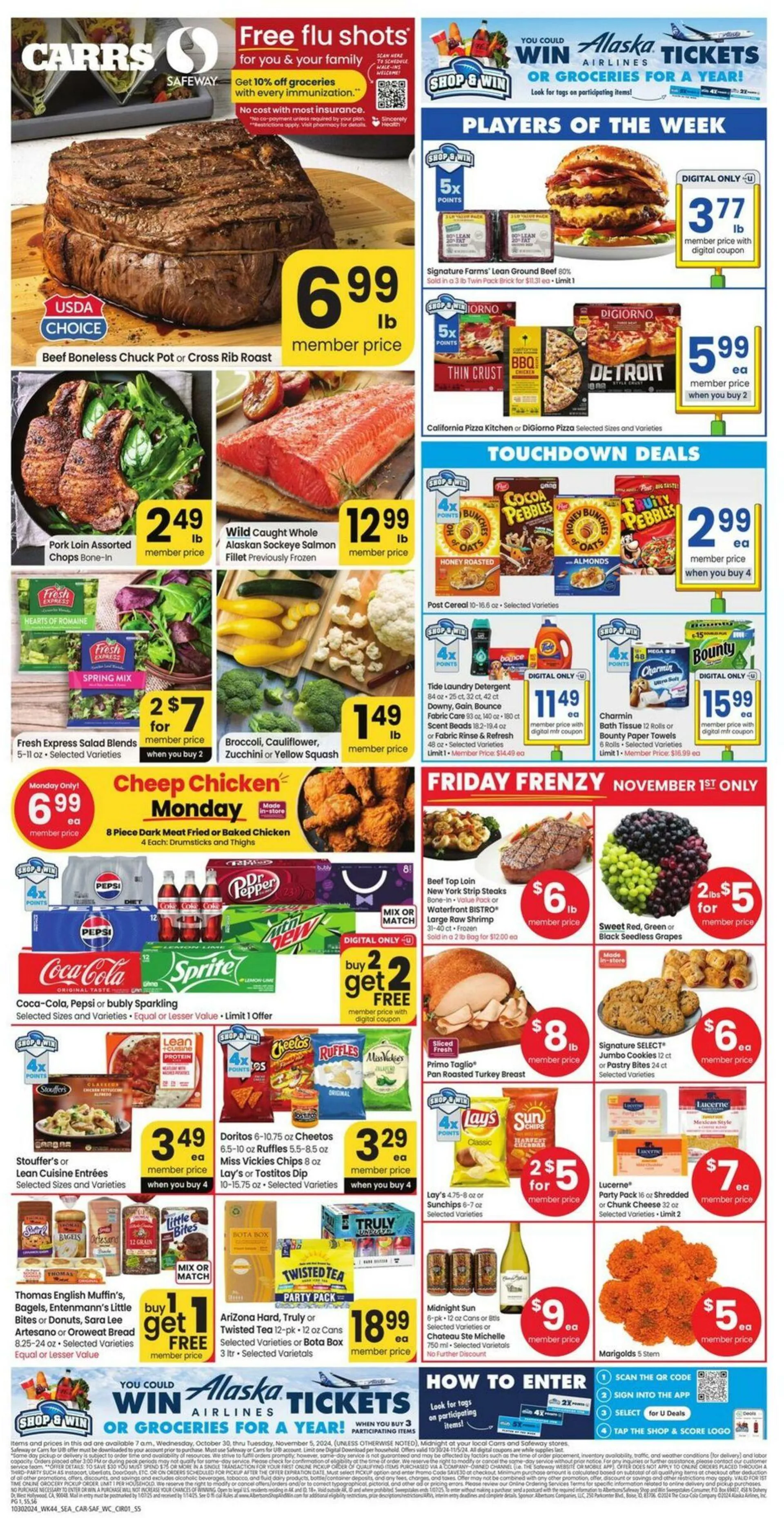 Weekly ad Carrs from October 30 to November 5 2024 - Page 1