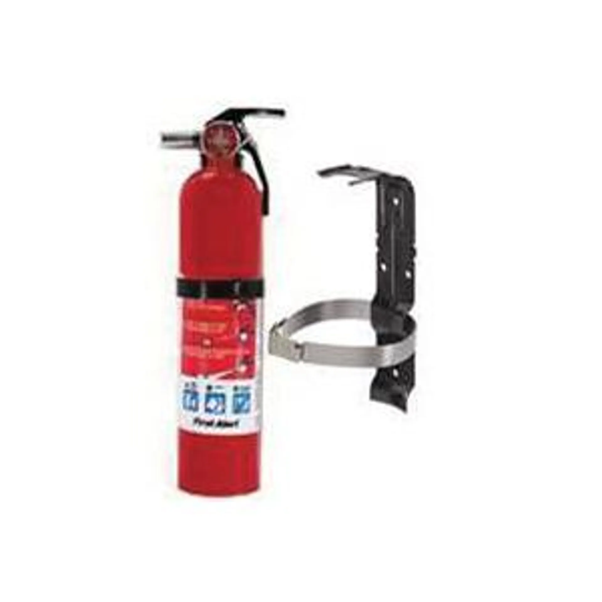 HOME1 Fire Extinguisher, 2.5 lb, Mono Ammonium Phosphate, 1-A:10-B:C Class