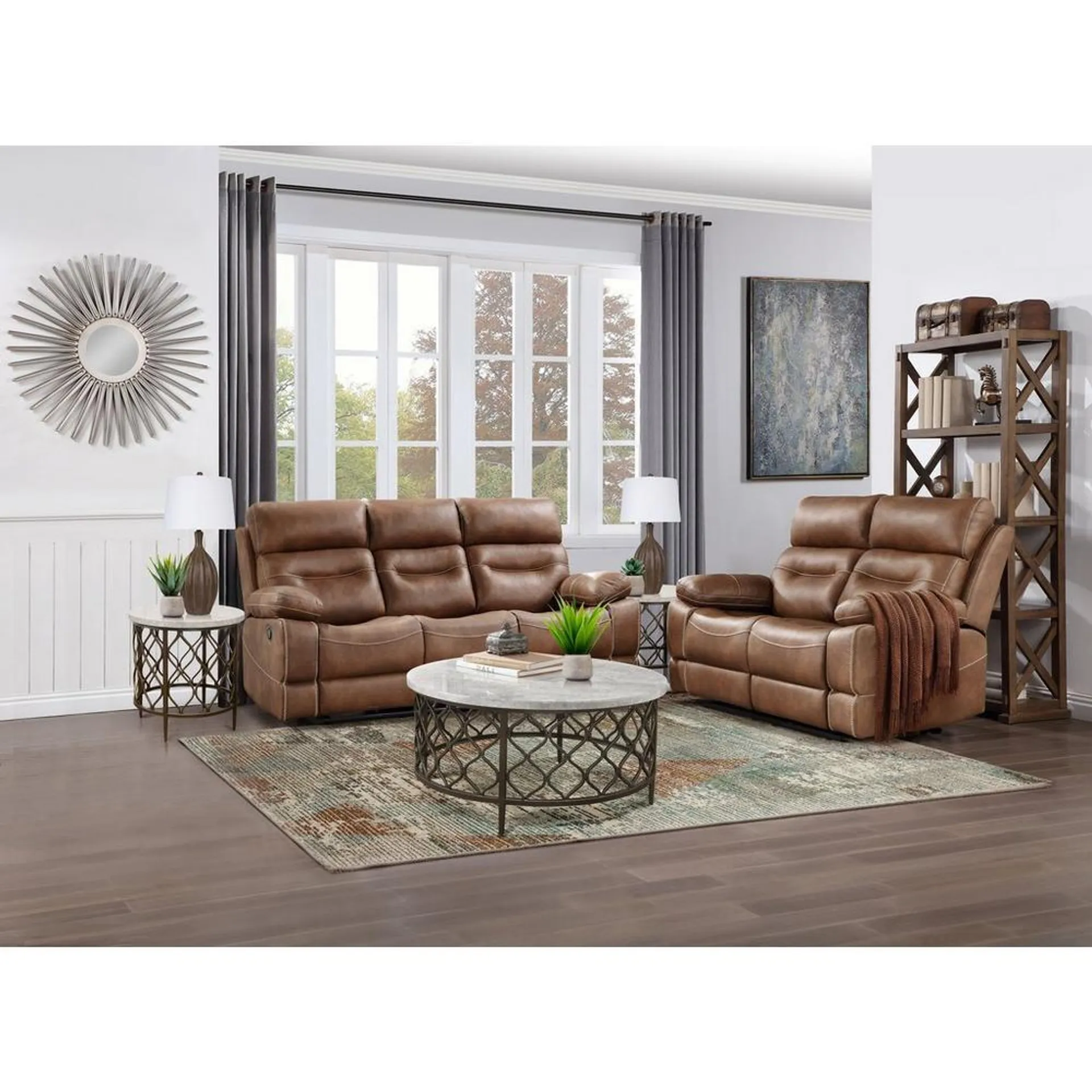 Rudger Reclining Sofa and Reclining Loveseat