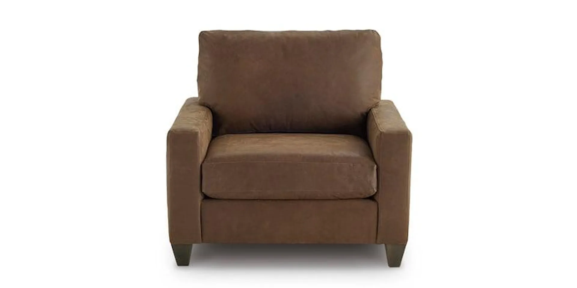 True Custom™ Leather Track Arm Chair and a Half